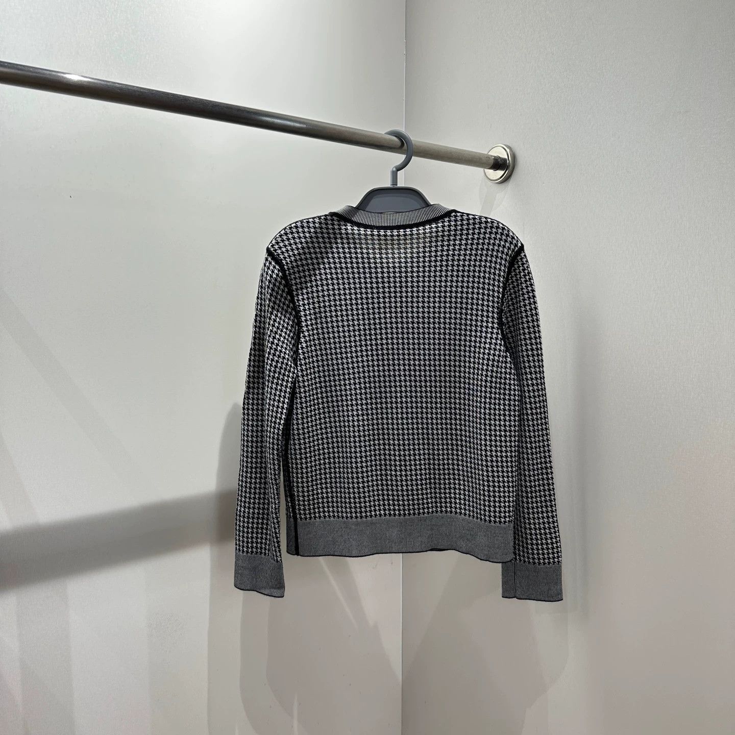 Christian Dior Monsieur Dior mar209 houndstooth bee cashmere cardigan 40 Size M / US 6-8 / IT 42-44 - 2 Thumbnail