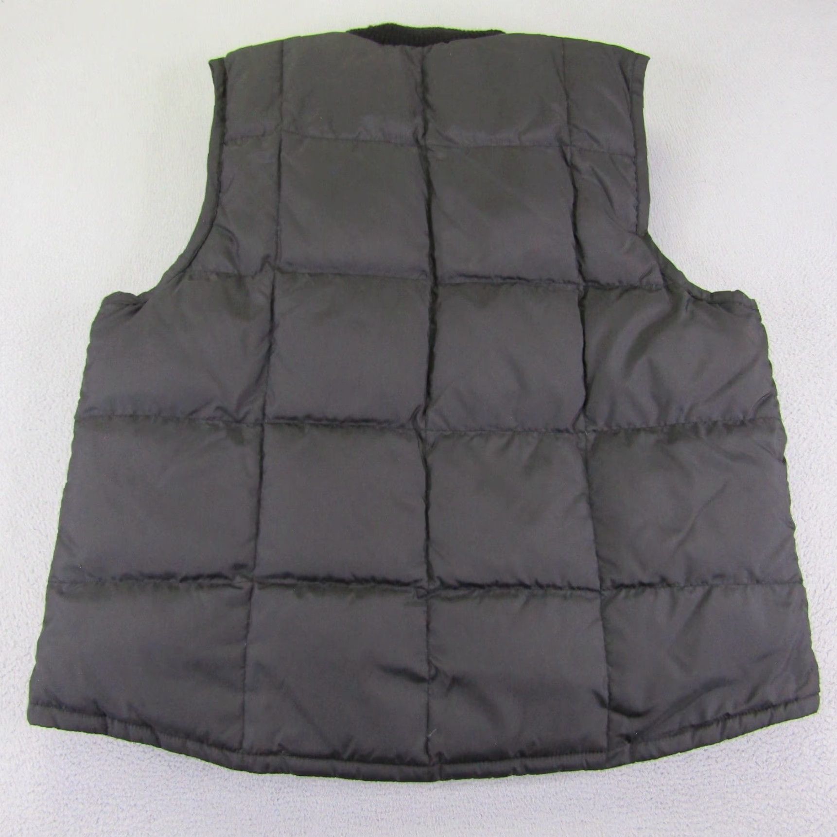 Ralph Lauren Lauren Ralph Lauren Vest Womens Large Black Blue Reversible Down Puffer Wool Rib Jacket Size L / US 10 / IT 46 - 4 Thumbnail
