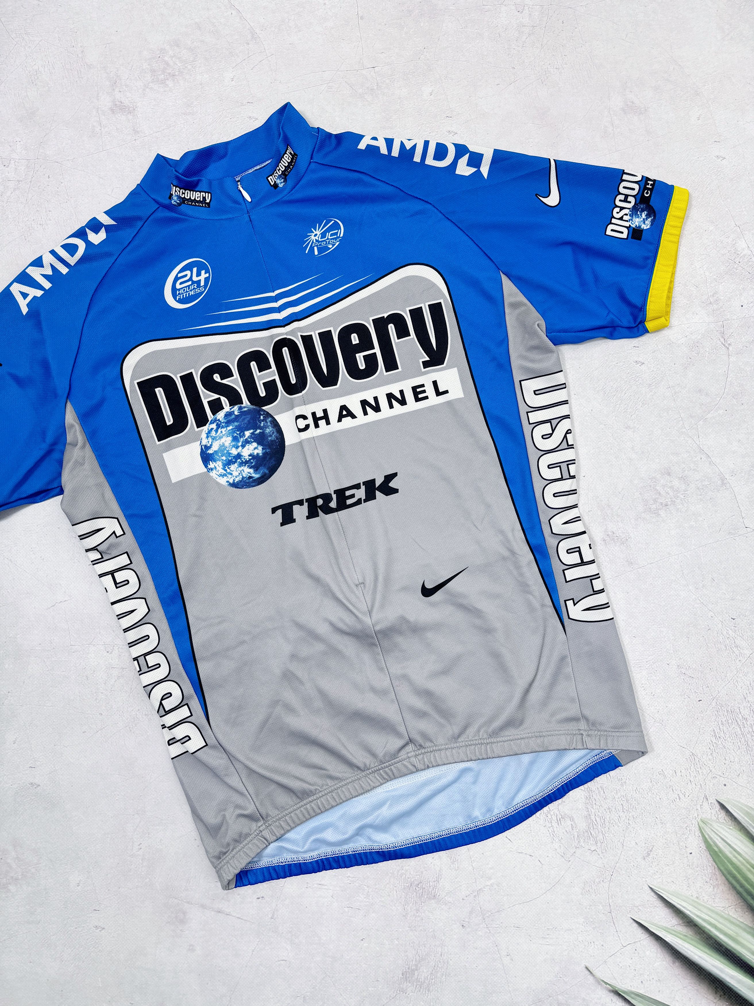 Nike Nike Discovery Cycling Jersey Trek 24 Hour Fitness AMD Size US M / EU 48-50 / 2 - 4 Thumbnail