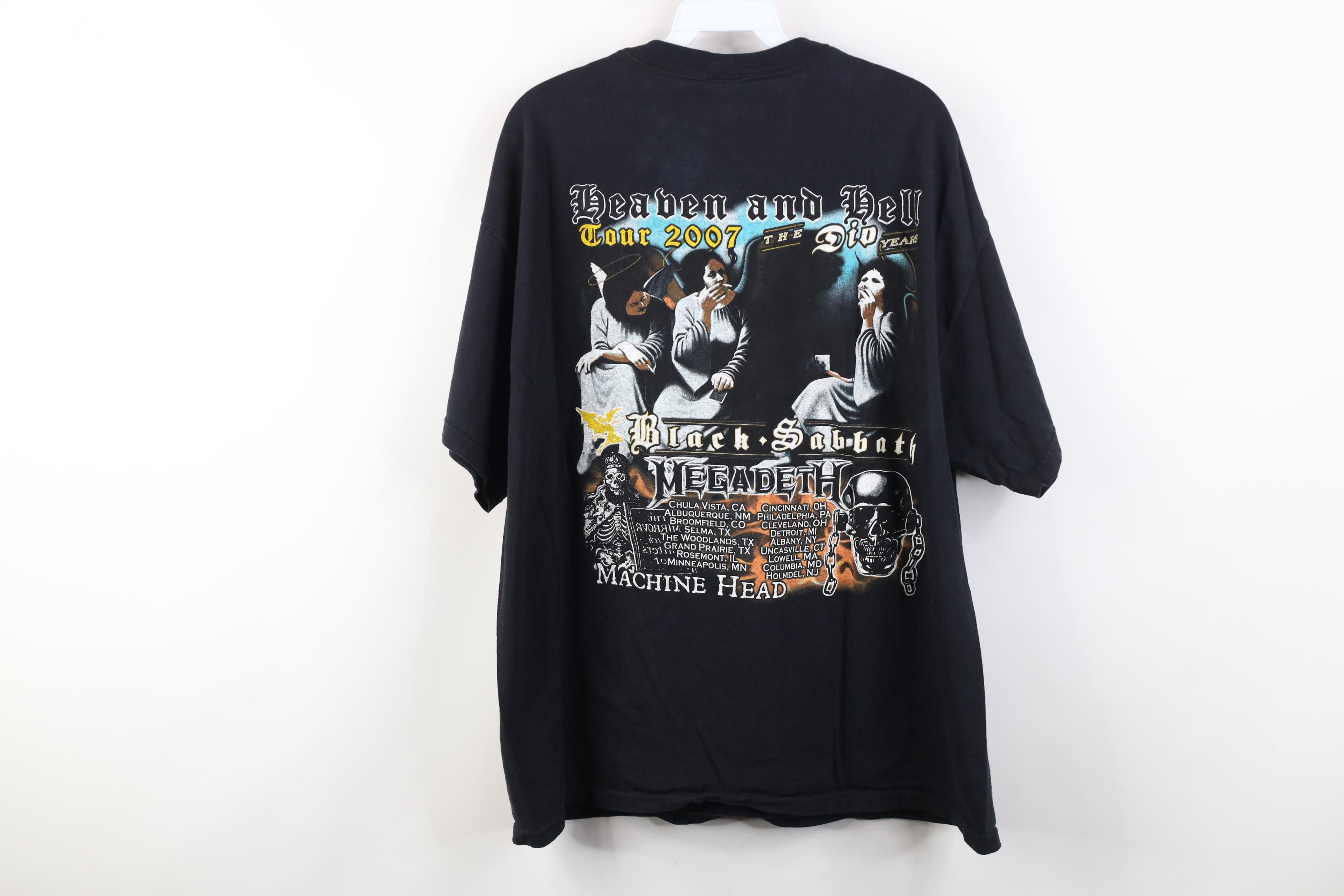 Vintage Vintage 2007 Heaven and Hell Tour Black Sabbath Band T-Shirt Size US XL / EU 56 / 4 - 12 Thumbnail