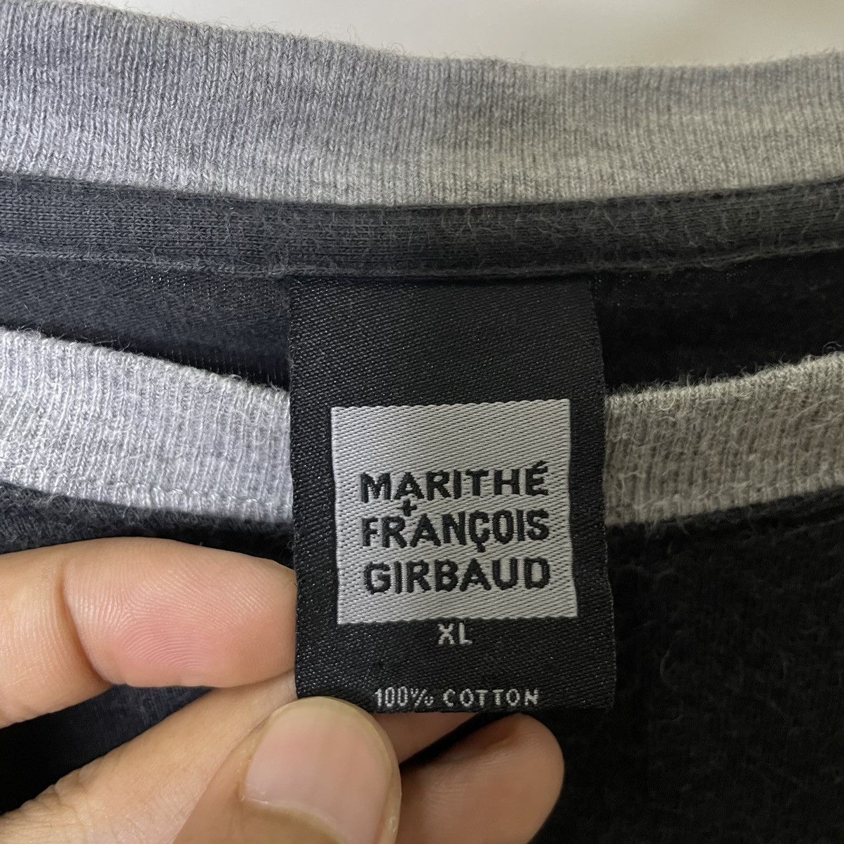 Marithe + Francois Girbaud MFG Embroidery Detailing Ringer T Shirt Size US L / EU 52-54 / 3 - 2 Thumbnail