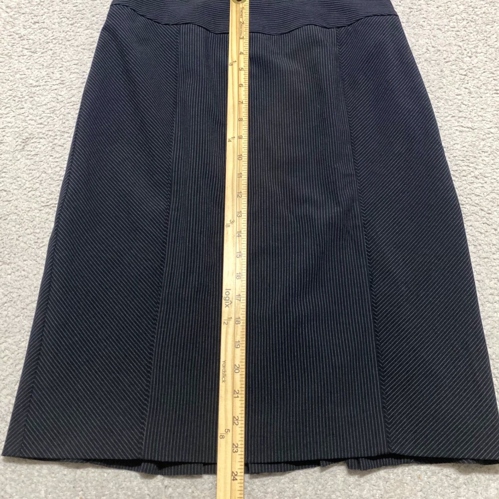 Apt. 9 Apt. 9 Skirt Black Striped Pencil Straight Office Business Lined Womens Size 6 Size 28" / US 6 / IT 42 - 4 Thumbnail