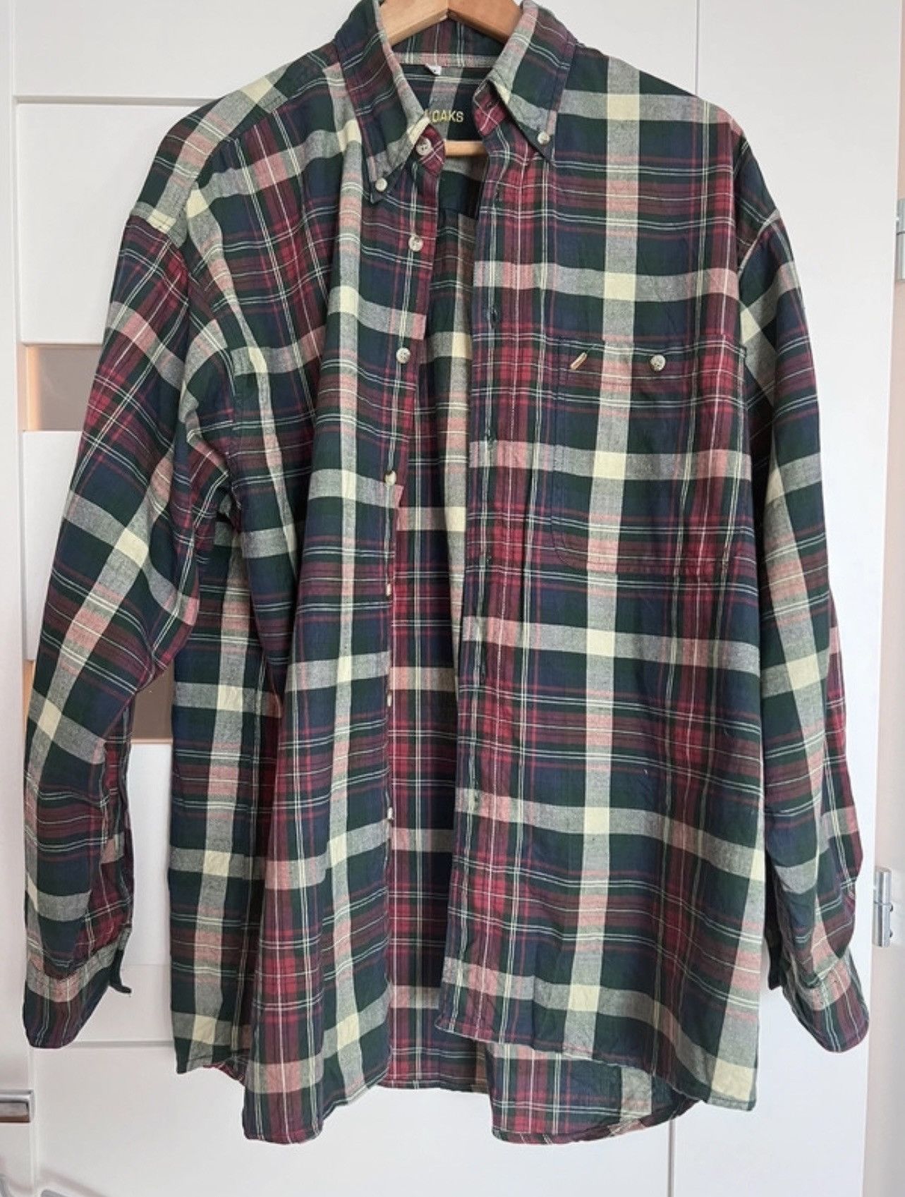 image of Green Oaks M Checkered Shirt, Men's (Size Medium)