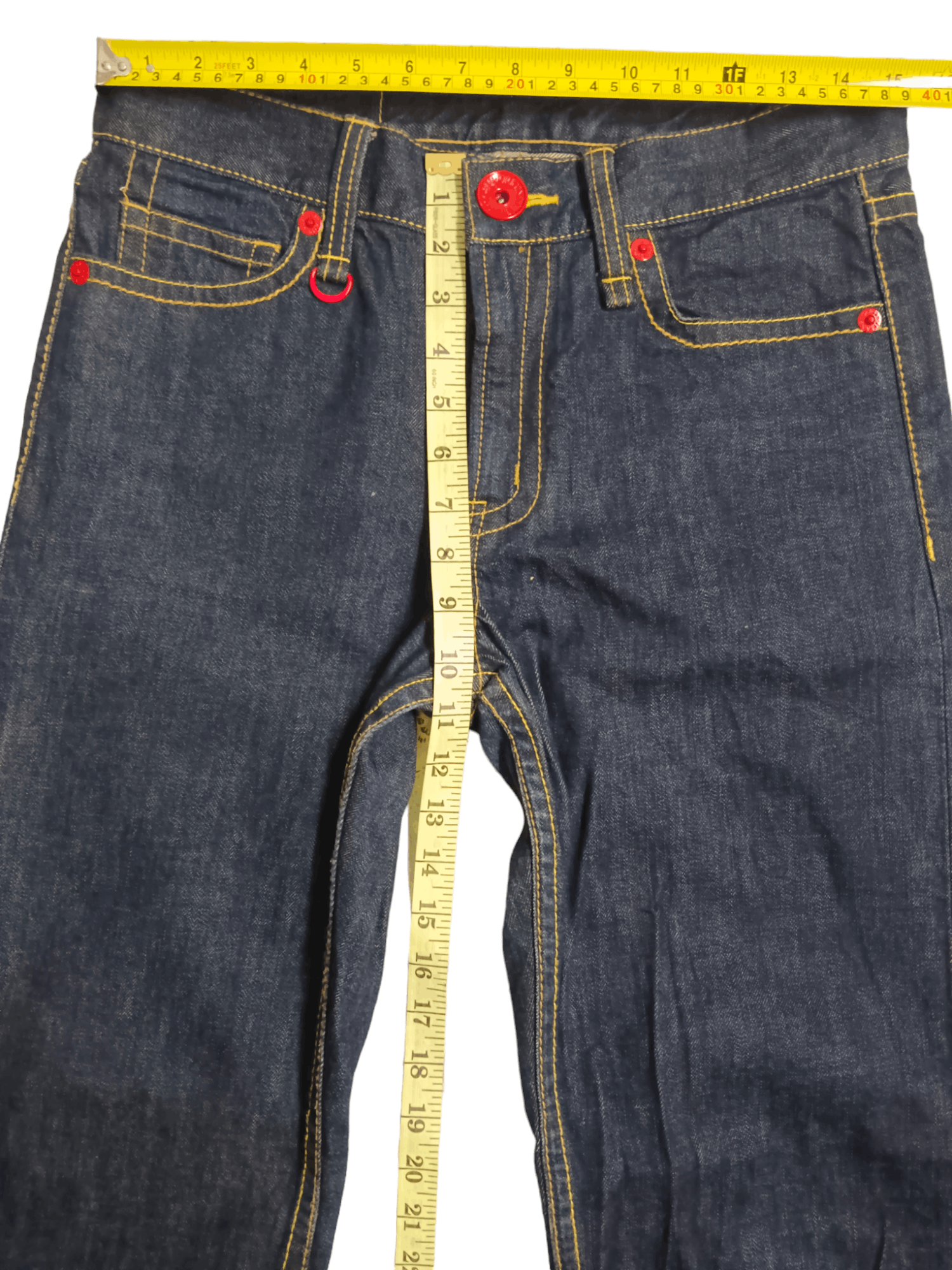 Edition Japan Co&Lu Big Iconic Logo Printed Blue Denim Size US 31 - 5 Thumbnail