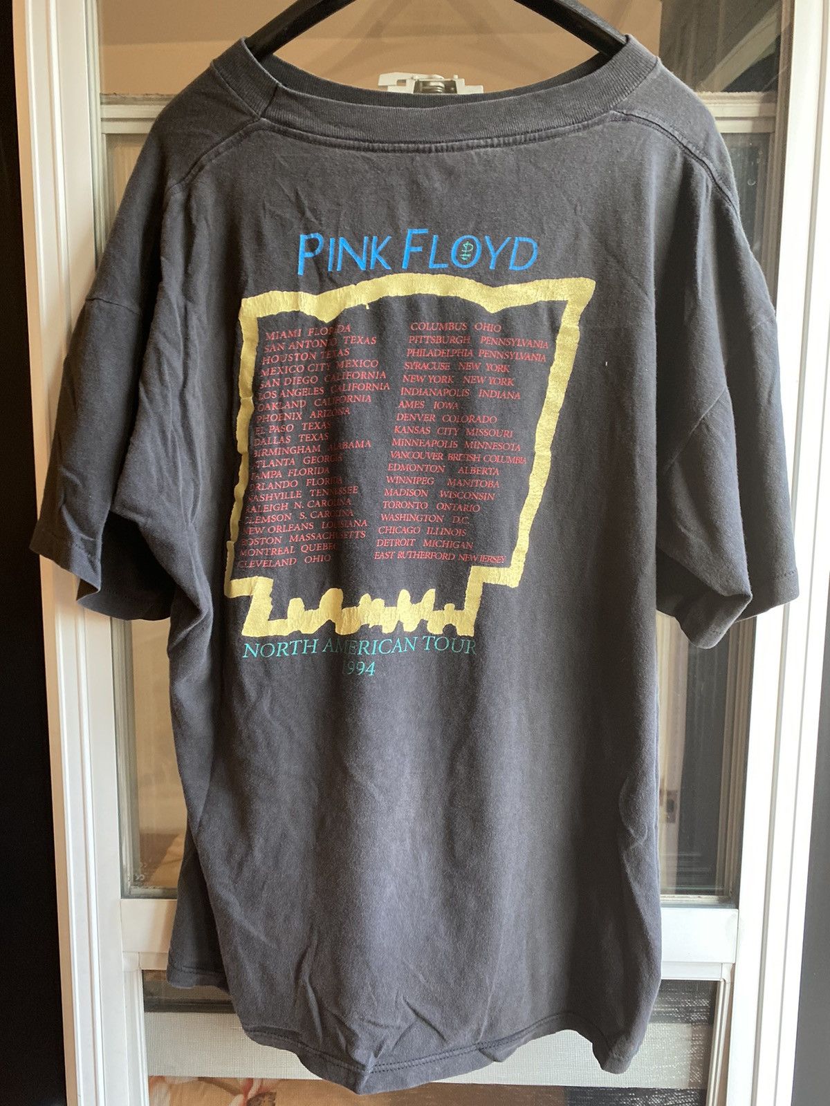トップス 90'PINKFLOYD 1994NORTH AMERICAN TOUR XL 90'S PINK FLOYD 1994 NORTH AMERICAN TOUR T-SHIRTS BLACK/XL Made in