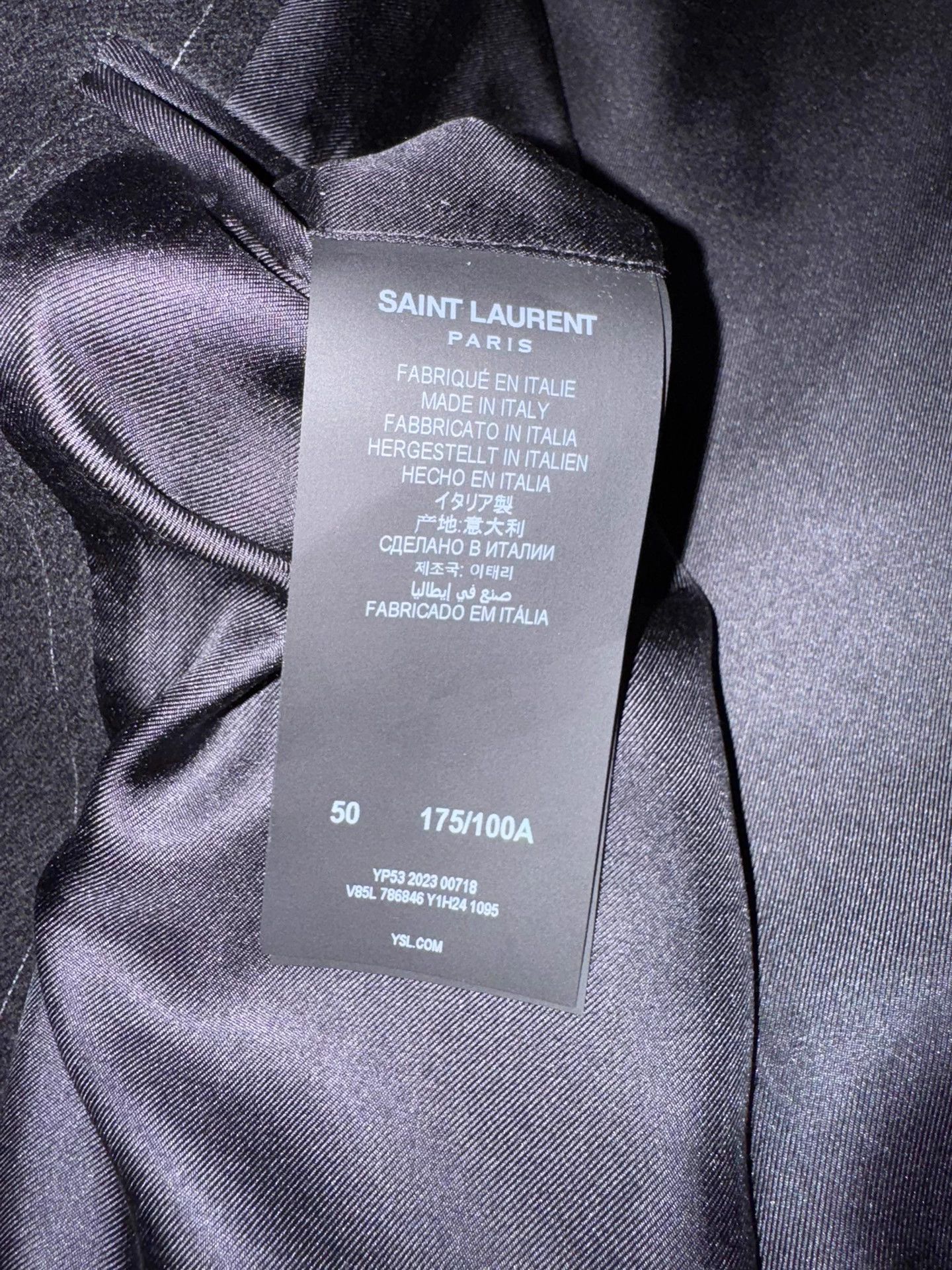 Saint Laurent Paris Saint Laurent SLP24 Double-Breasted Suit 50 Black NEW Size 50R - 5 Thumbnail