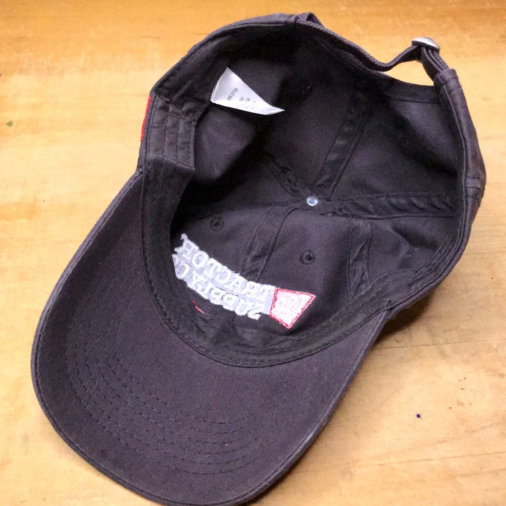 Vintage Tractor Supply Hat Adjustable Black Strap Back Embroidered Logo Hat Baseball Cap Men Adjustable Gray Cotton Logo Embroidered 90s Event Size ONE SIZE - 5 Thumbnail