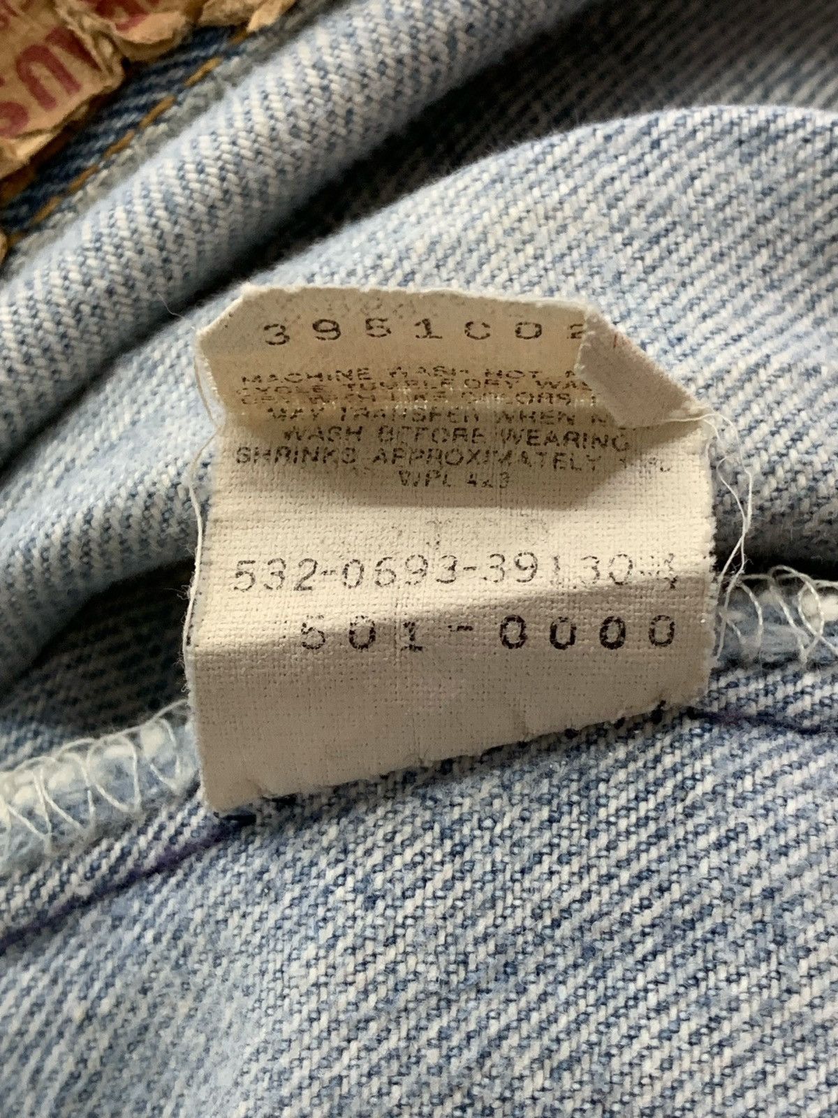 Levi's × Vintage Vintage USA Levis 501 Distressed Light Wash Short Size US 31 - 13 Thumbnail