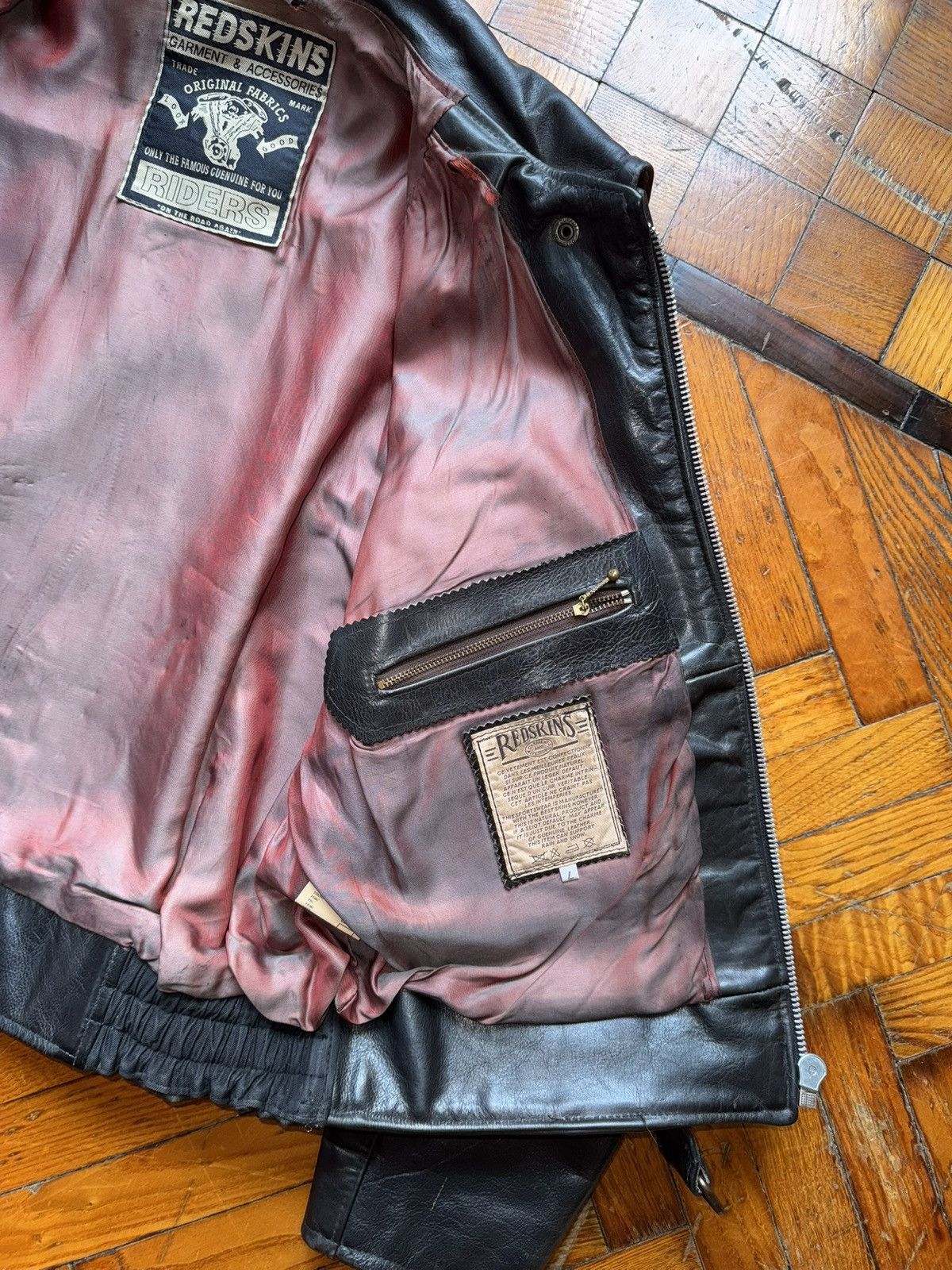 Other REDSKINS Steerhide Leather Jacket – Riders Patch Edition Size US L / EU 52-54 / 3 - 14 Thumbnail