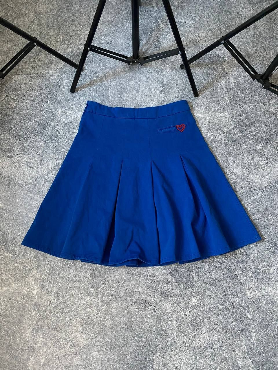 Moschino Mini skirt Love Moschino Blue Harts Size 27" / US 4 / IT 40 - 3 Thumbnail