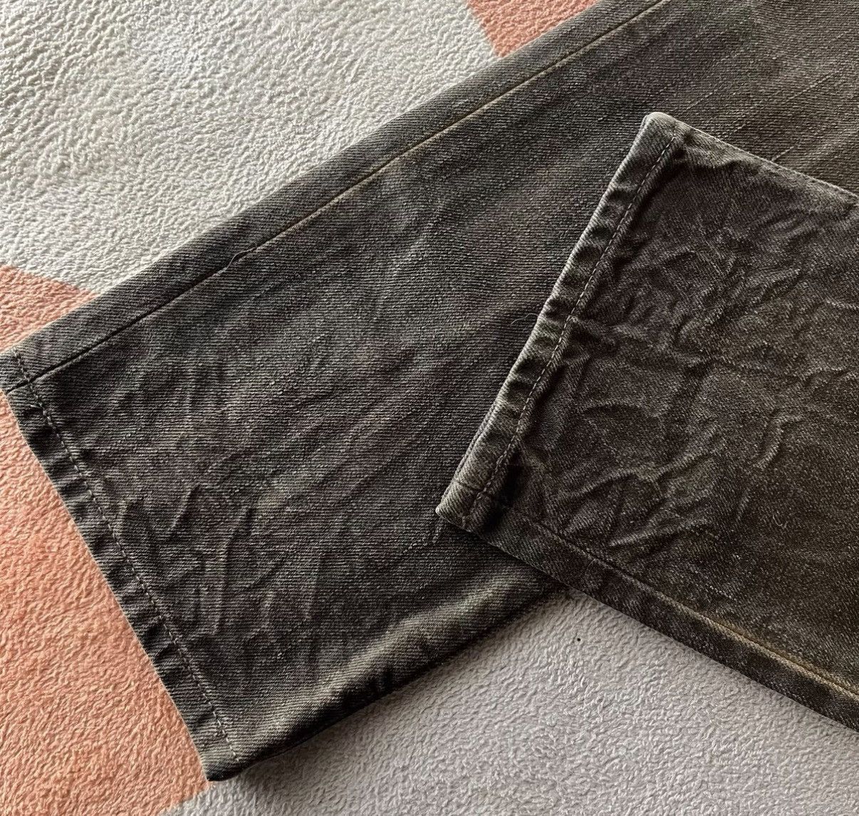 RRL Ralph Lauren RRL Ralph Lauren Double RL Mud Dyed Brown Jeans K22 Size US 32 / EU 48 - 8 Thumbnail