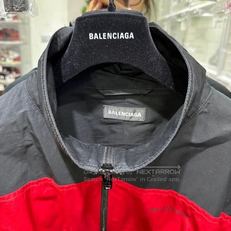 Balenciaga Balenciaga Black Red Embroidered Jacket. Size US L / EU 52-54 / 3 - 4 Thumbnail