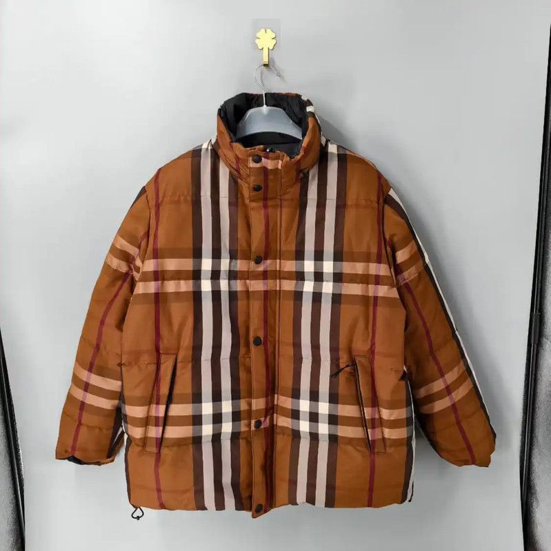 Burberry Brown Men's Puffer Jacket XL Size
