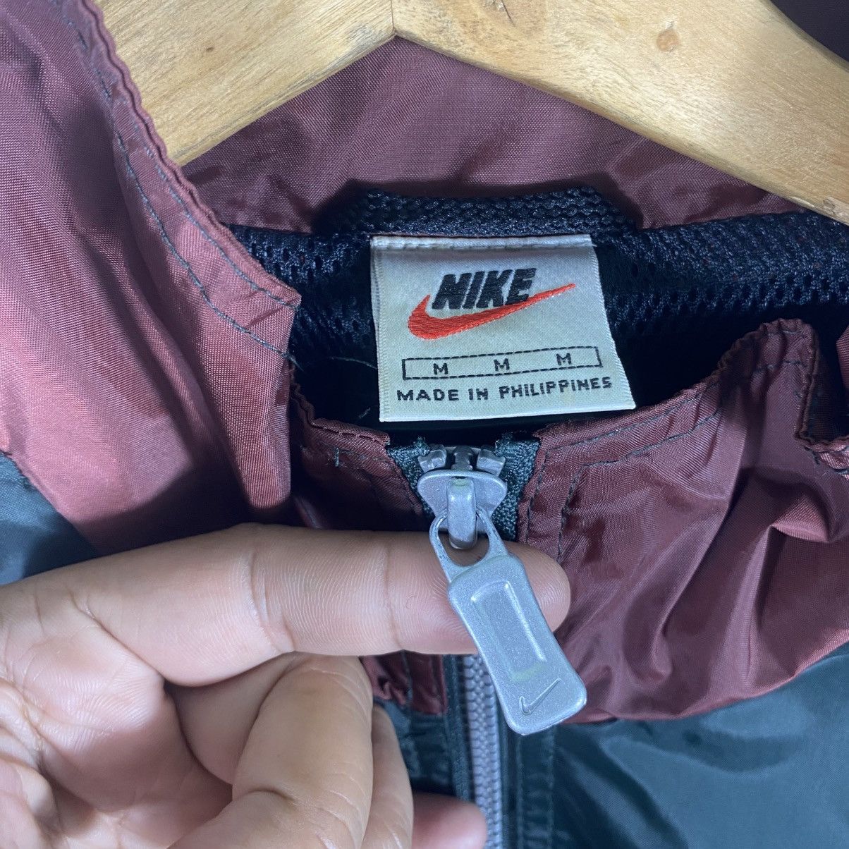 Nike × Vintage Vintage Nike Zipper Windbreaker Jacket Size US M / EU 48-50 / 2 - 9 Thumbnail
