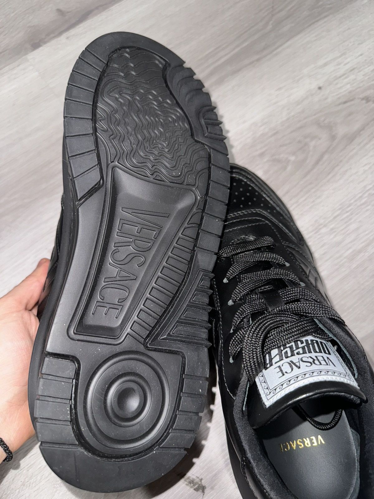 Versace Versace Black Odissea Sneakers Size US 8 / EU 41 - 6 Thumbnail