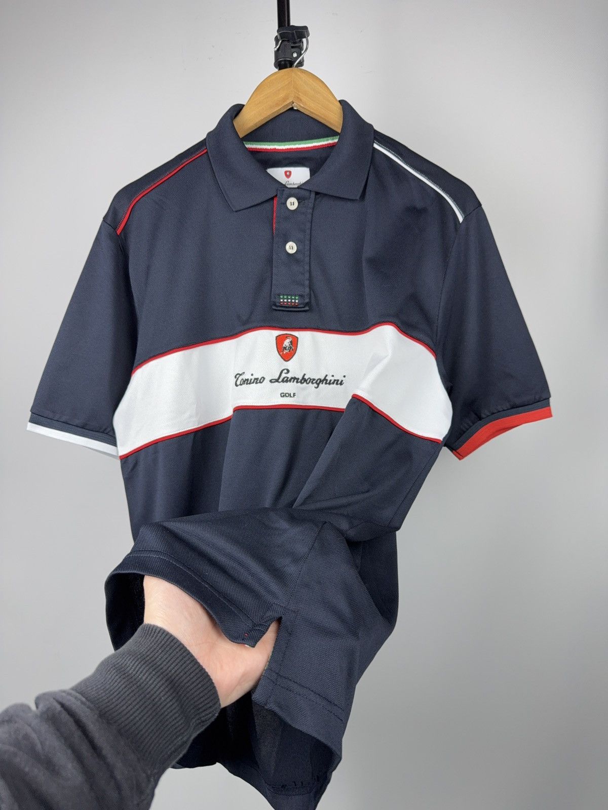 Tonino Lamborghini Luxury 00s Torino Lamborghini Racing Polo Spyder Edition Size US L / EU 52-54 / 3 - 6 Thumbnail
