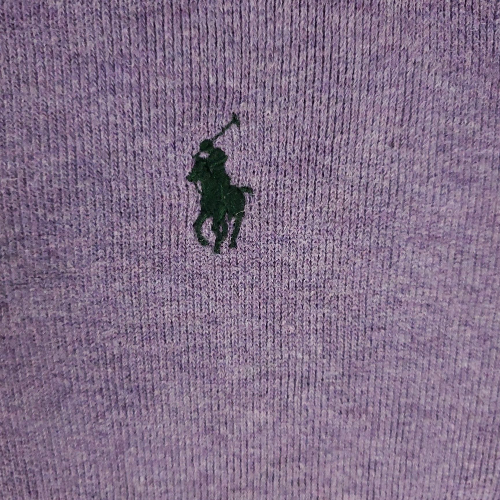 Ralph Lauren Ralph Lauren Sweater Mens Medium Purple 1/4 Zip Pullover Knit Logo Mock Neck Classic Size US M / EU 48-50 / 2 - 3 Thumbnail