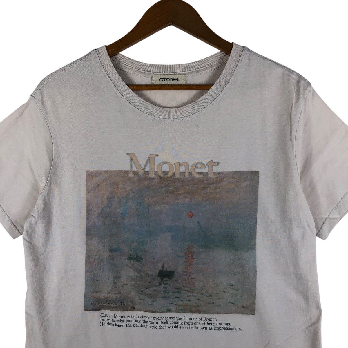 Vintage CLAUDE MONET Art Photoprint T-Shirt Size US M / EU 48-50 / 2 - 2 Thumbnail