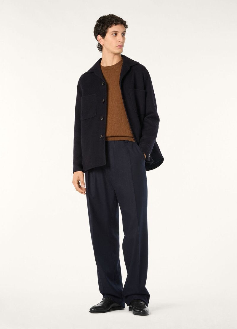 Loro Piana o1w1db10226 FAO3175 Evandro Overshirt in Navy Blue Size US M / EU 48-50 / 2 - 2 Thumbnail