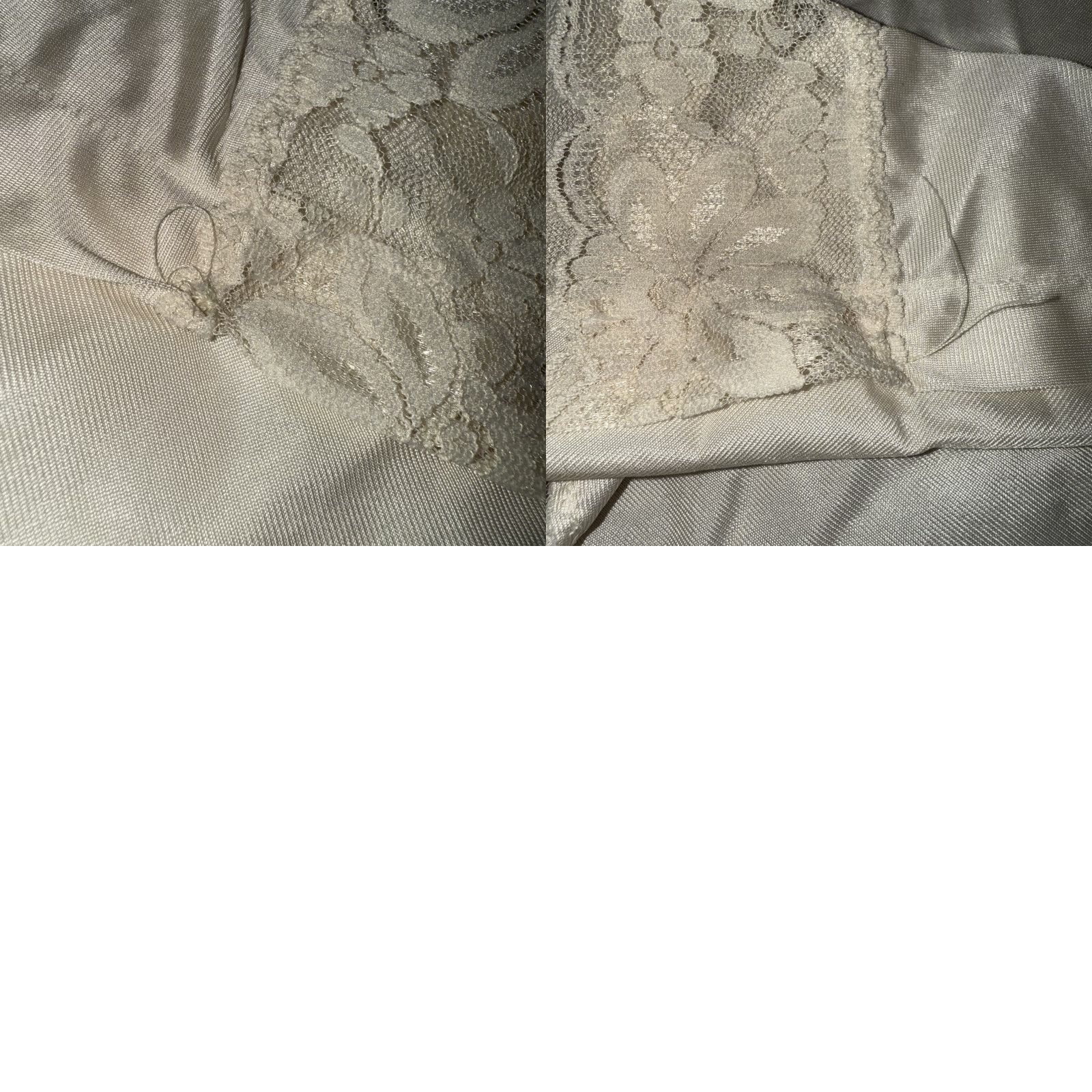 Vintage VINTAGE Lorraine Women’s Nylon Half Slip Cream Lace Trim 28” S Slip Womens Size ONE SIZE - 8 Thumbnail