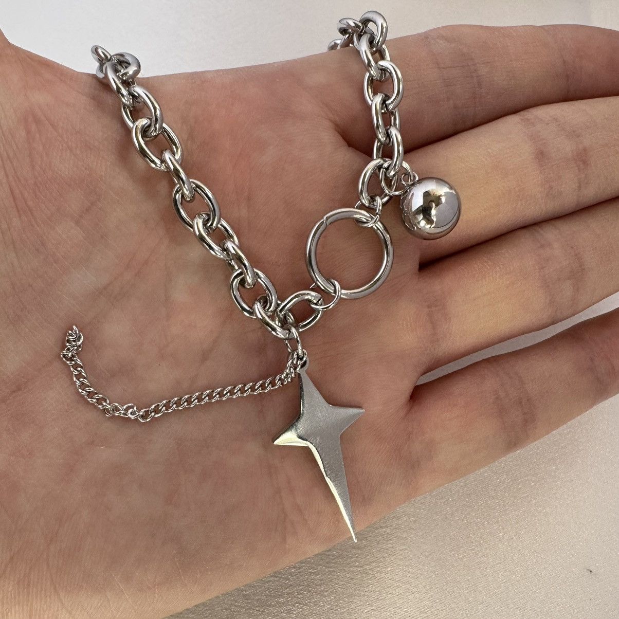 Other Adjustable Link Chain Star Necklace for Men Women, Size ONE SIZE - 3 Thumbnail
