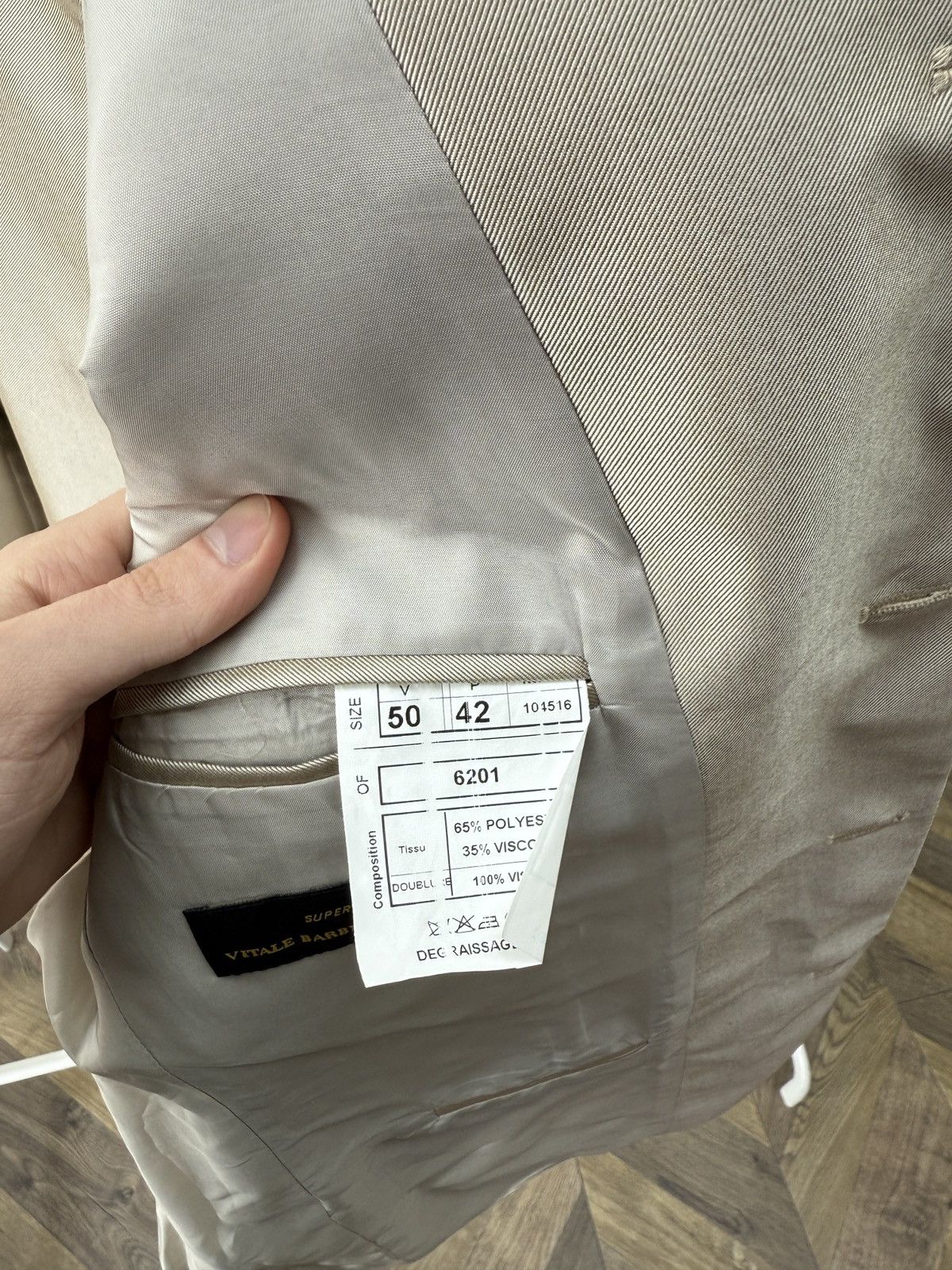 Vitale Barberis Canonico Vintage Suit 2PC Super 120’s Vitale Barberis Canonico Size 50R - 10 Thumbnail