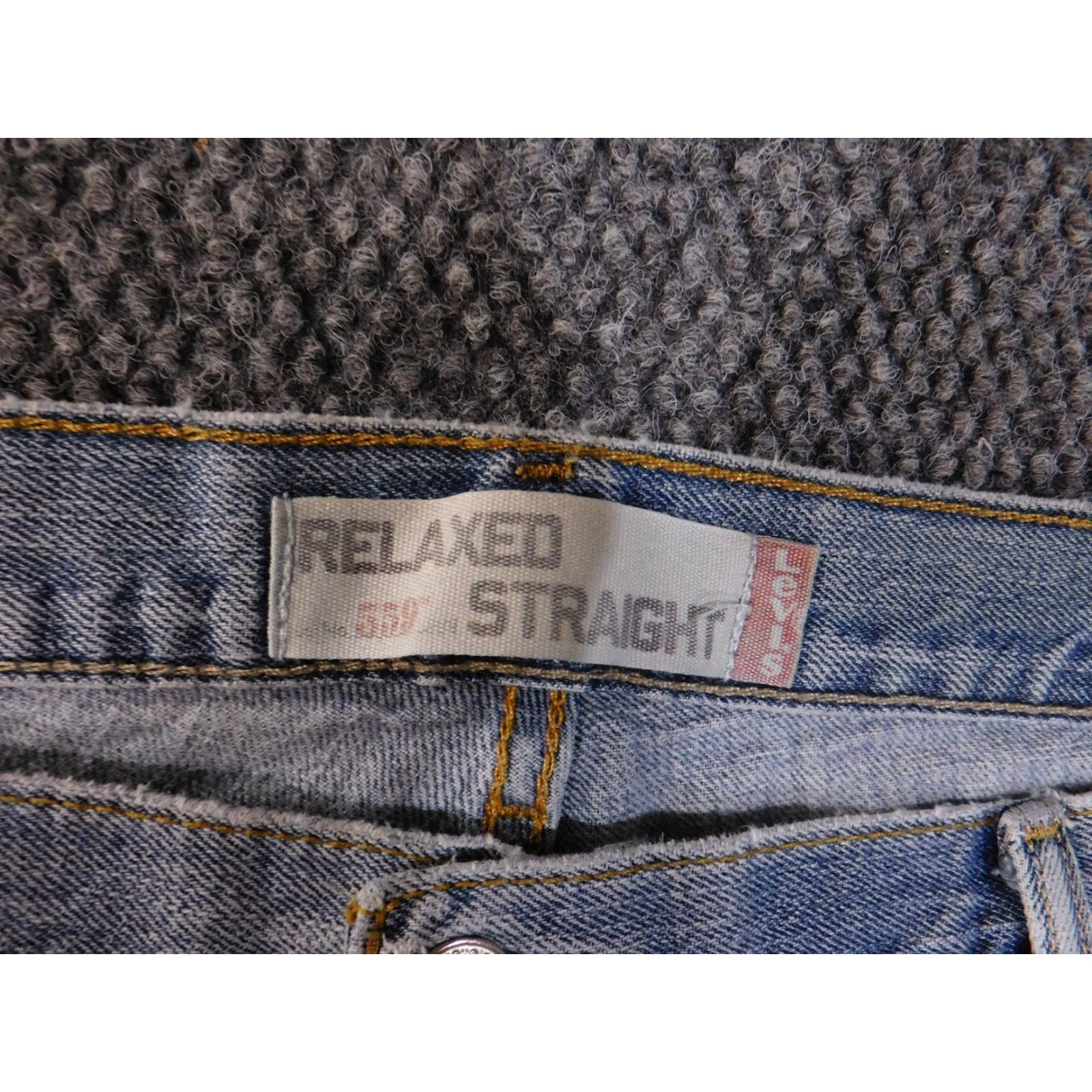 Levi's Levi's 559 Jeans Relaxed Straight Men 42x30 Light Blue Denim Distressed Jeans Men Size US 42 / EU 58 - 4 Thumbnail