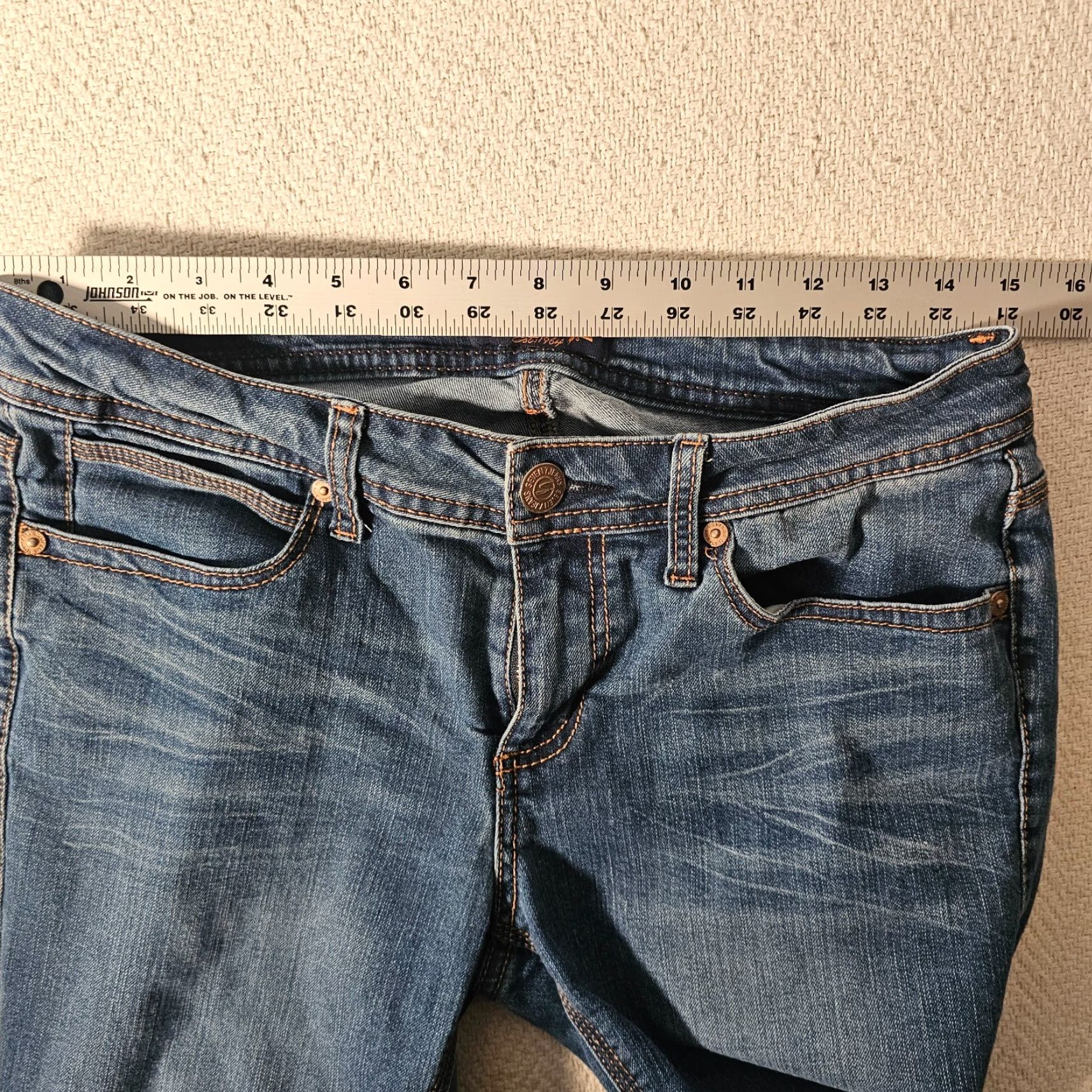 Vintage Women's Seven 7 Stretch Capri Jeans Size 6 Medium Wash Beach Size 28" / US 6 / IT 42 - 4 Thumbnail