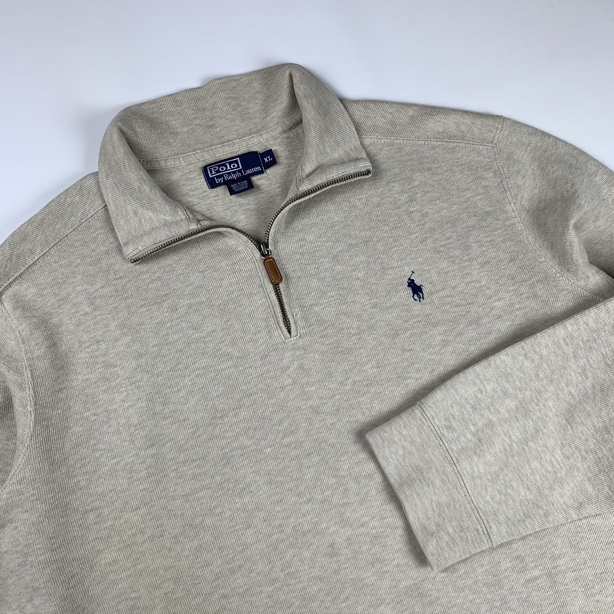 Polo Ralph Lauren × Vintage Ralph Lauren half zip cotton sweater Size US XL / EU 56 / 4 - 1 Thumbnail