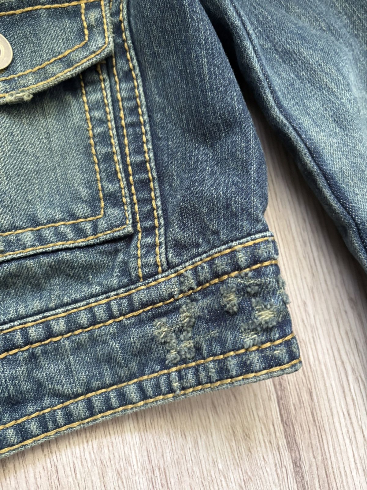 Other MK KLEIN+ Cropped Denim Jacket Size XS / US 0-2 / IT 36-38 - 7 Thumbnail
