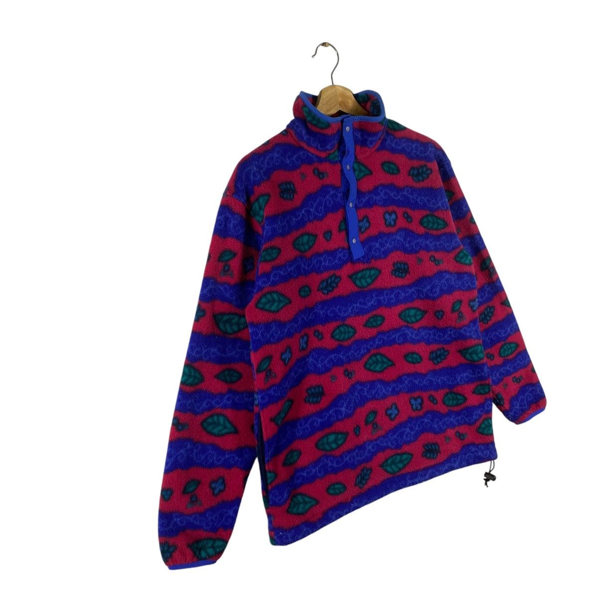 L.L. Bean × Patagonia Vintage Vintage L.L. Bean Red Multi Polar Fleece Half Button Size US M / EU 48-50 / 2 - 4 Thumbnail
