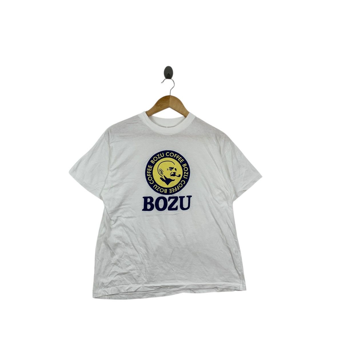 Vintage Vintage 80’ BOZU COFFEE JAPAN Shounji Temple Tee Shirt Top Size US L / EU 52-54 / 3 - 1 Thumbnail