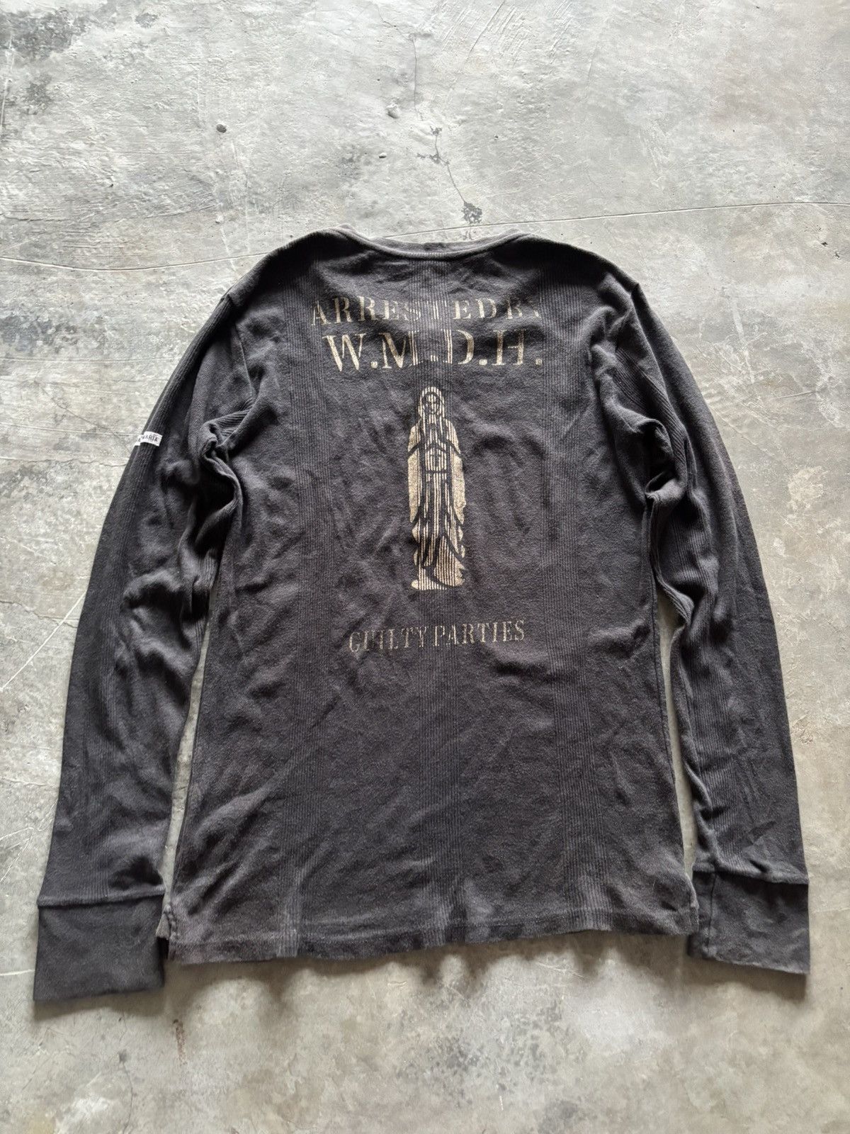 Designer × Japanese Brand × Wacko Maria WACKO MARIA japanese faded longsleeve mary shirt knit style Size US S / EU 44-46 / 1 - 9 Thumbnail