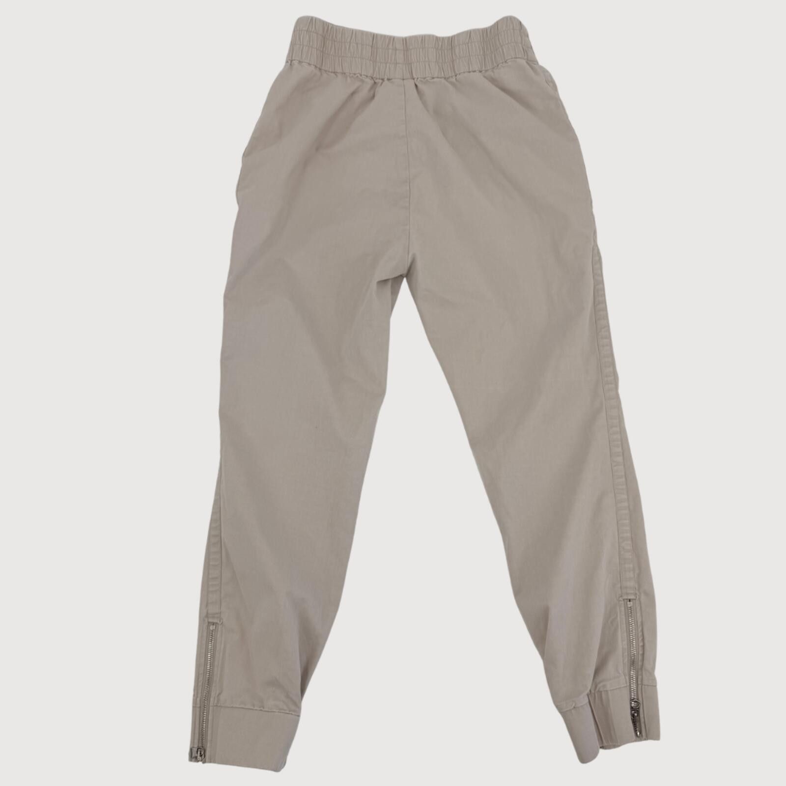Salt Valley Varley Twill Ankle Zip Joggers Khaki Small Size 28" / US 6 / IT 42 - 3 Thumbnail