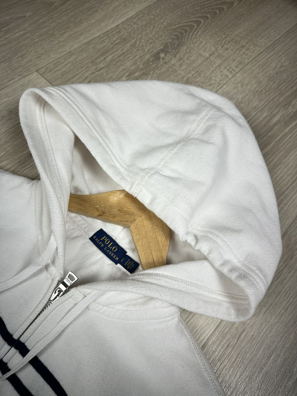 Polo Ralph Lauren × Ralph Lauren Vintage Polo Ralph Lauren Women’s Striped Hoodie Size L Size L / US 10 / IT 46 - 5 Thumbnail