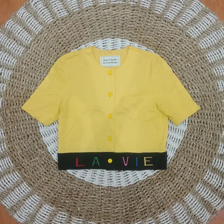 Jean Charles De Castelbajac Vintage jean charles de castlebajac boxy cropbutton shirt Size M / US 6-8 / IT 42-44 - 1 Thumbnail