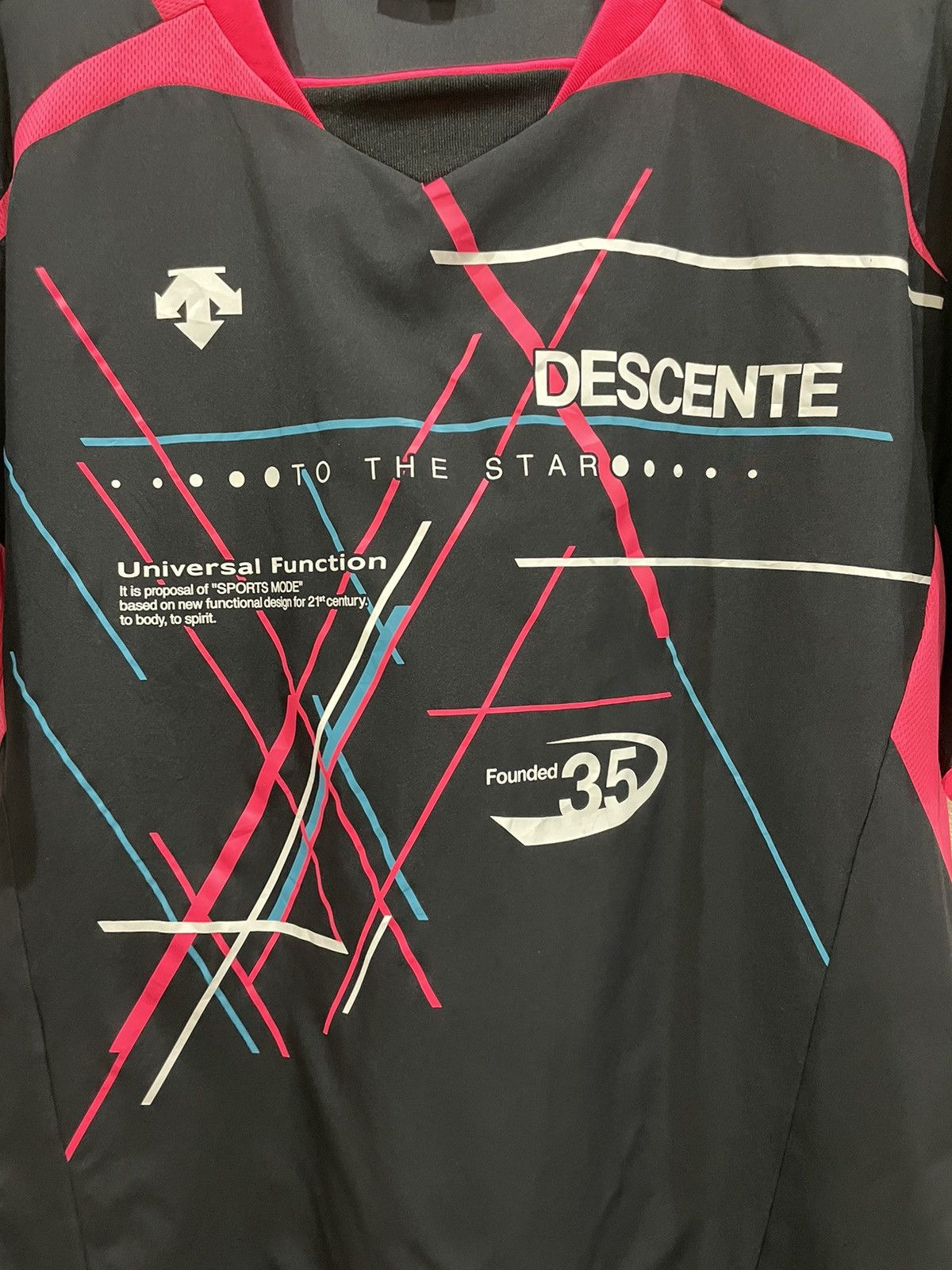 Descente × Japanese Brand 🔥Rare🔥 Descente Short Sleeve Volley Ball Warm Up Jacket Size US M / EU 48-50 / 2 - 3 Thumbnail
