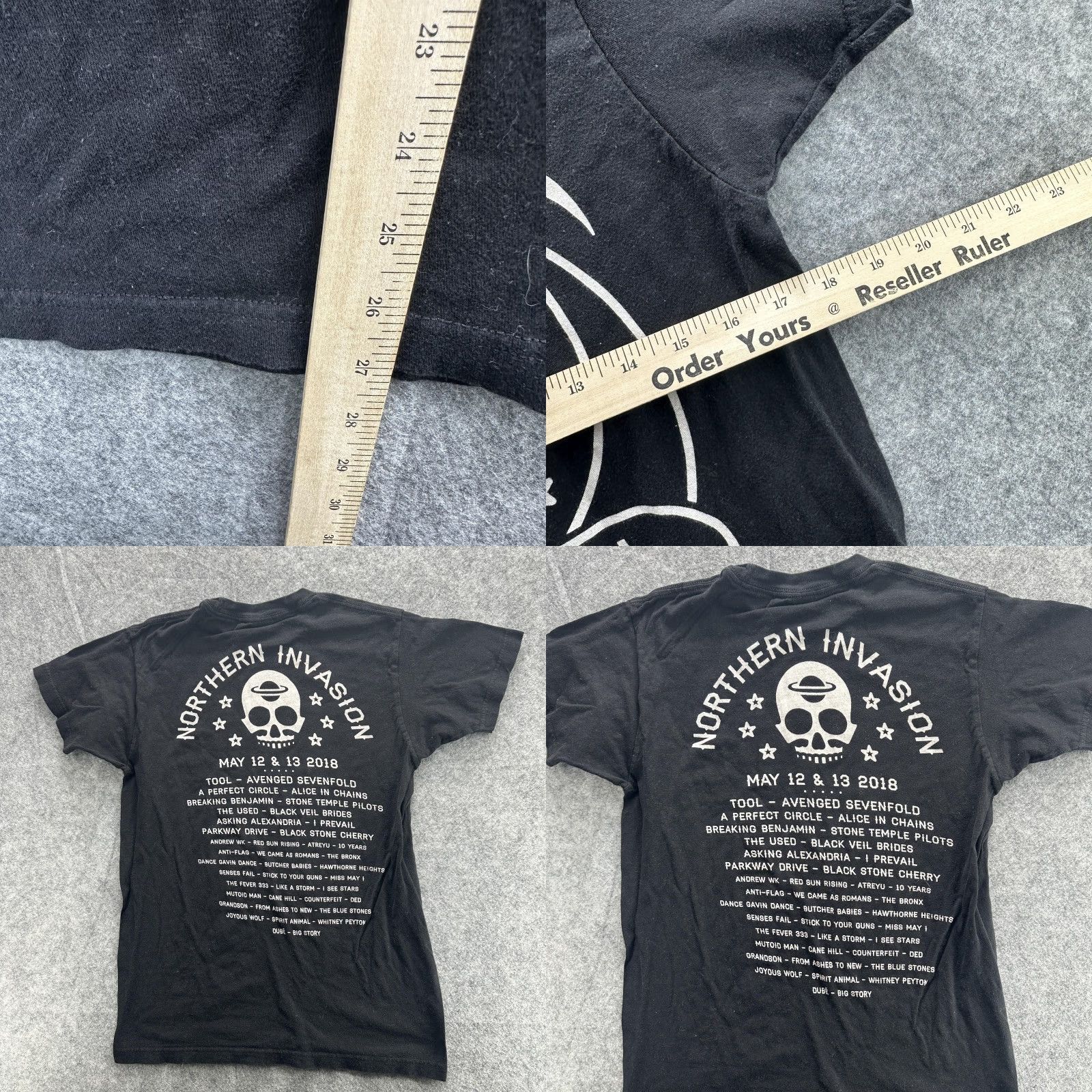 Tultex Northern Invasion Shirt Mens Medium Black 2018 Band Concert Tour Rock Tee Size US M / EU 48-50 / 2 - 8 Thumbnail