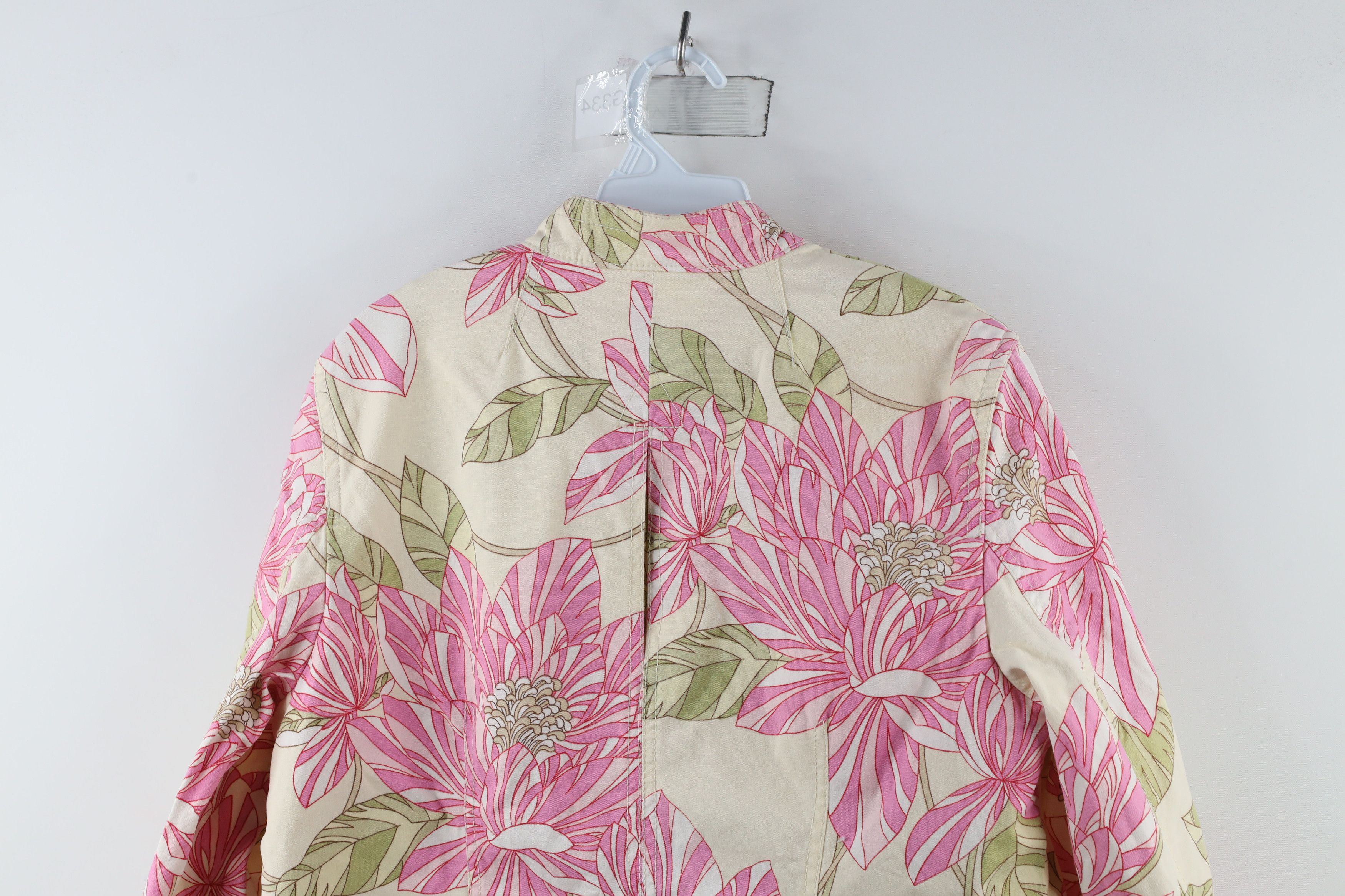 Tommy Hilfiger × Vintage Vintage 90s Tommy Hilfiger Flower Floral Full Zip Jacket Size L / US 10 / IT 46 - 13 Thumbnail