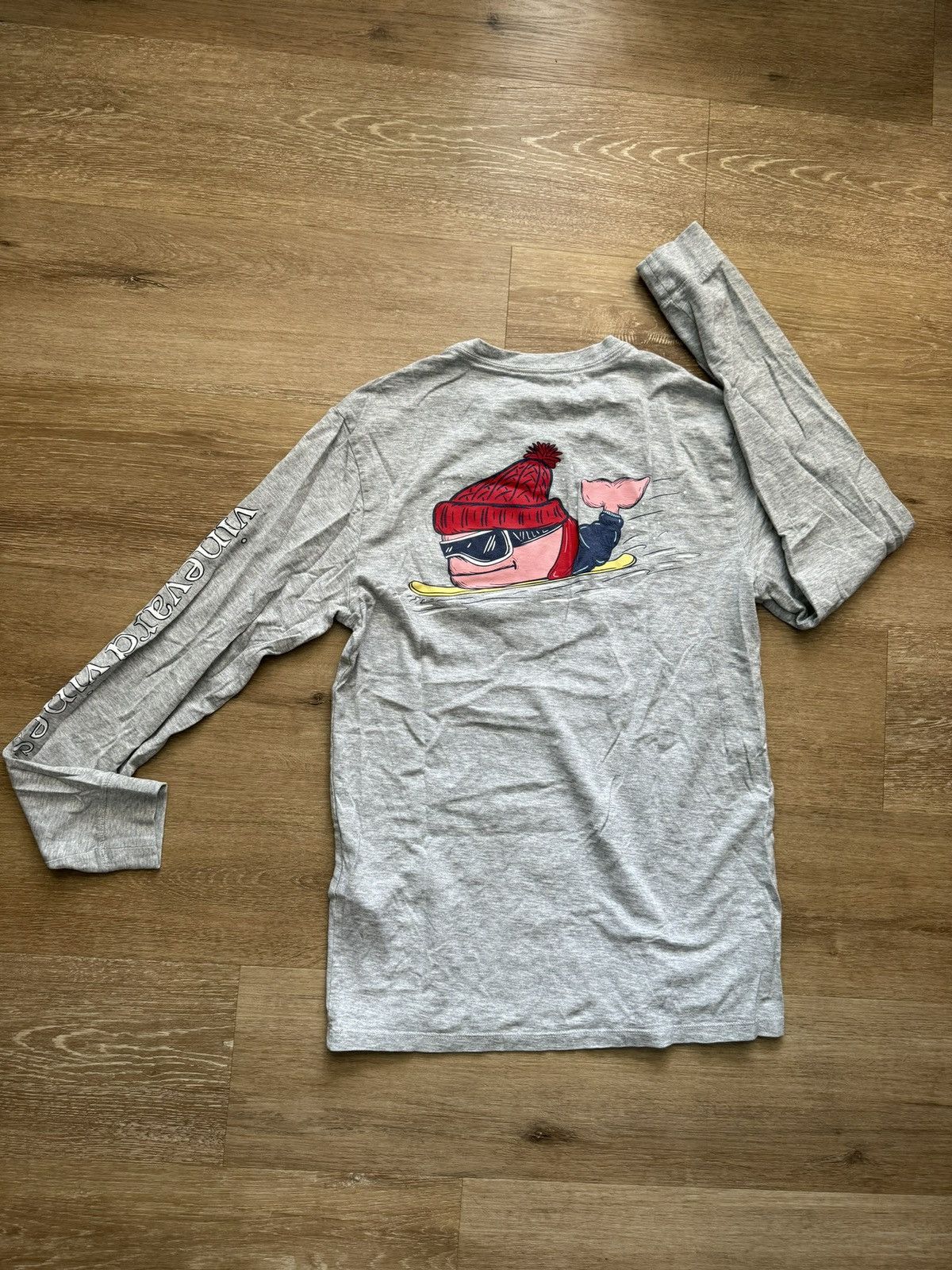 Vineyard Vines Vineyard Vines Snowboarding Pink Whale Pocket Long Sleeve Size US S / EU 44-46 / 1 - 5 Thumbnail