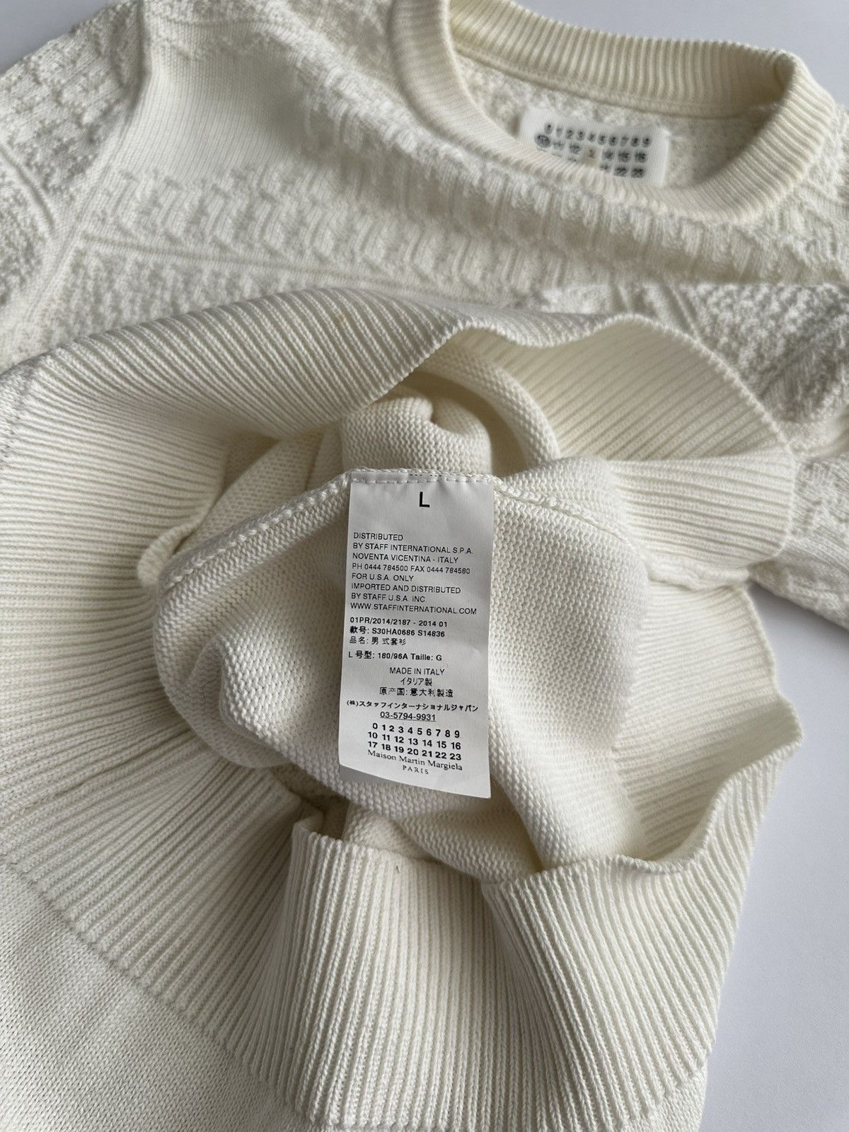 Maison Margiela Maison Margiela Irregular Texture Sweater Size US L / EU 52-54 / 3 - 7 Thumbnail