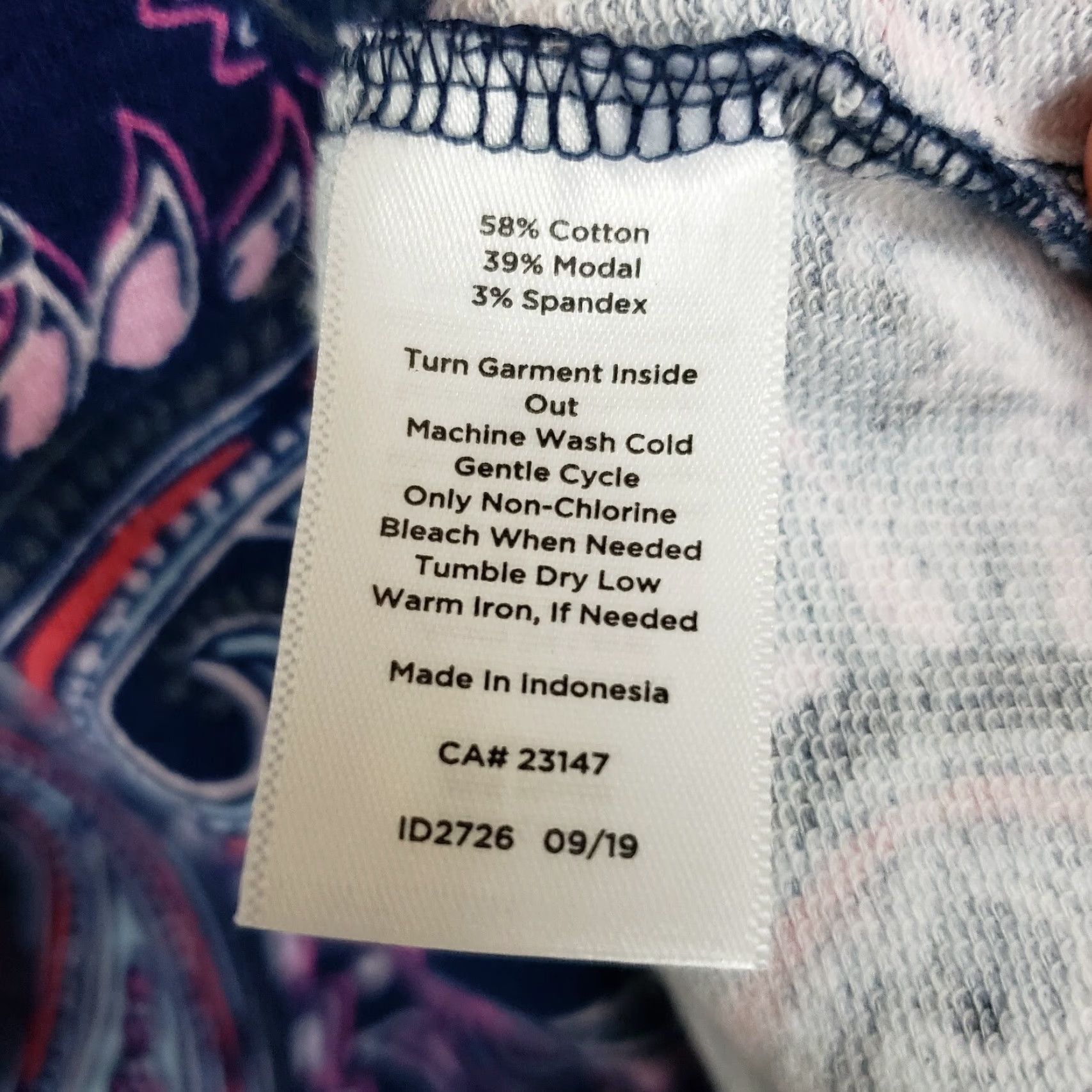 Talbots T by Talbots Pullover Womens M Blue Pink Paisley UPF 50 Cotton Blend Shirt Adult Medium Blues Size M / US 6-8 / IT 42-44 - 5 Thumbnail
