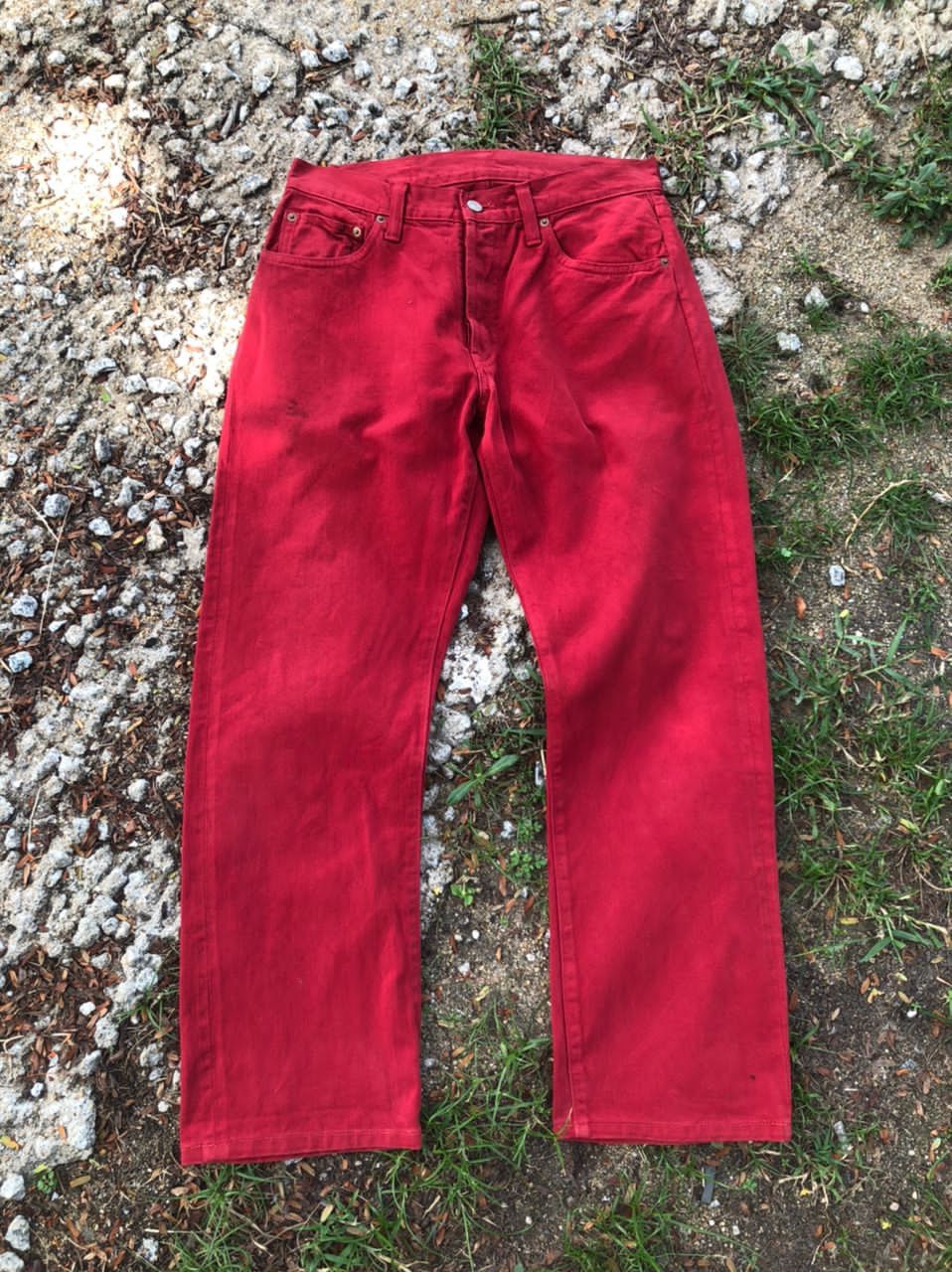 Japanese Brand × Johnbull × KOJIMA GENES Johnbull Dark Red Denim Selvedge Jeans Size US 32 / EU 48 - 1 Thumbnail