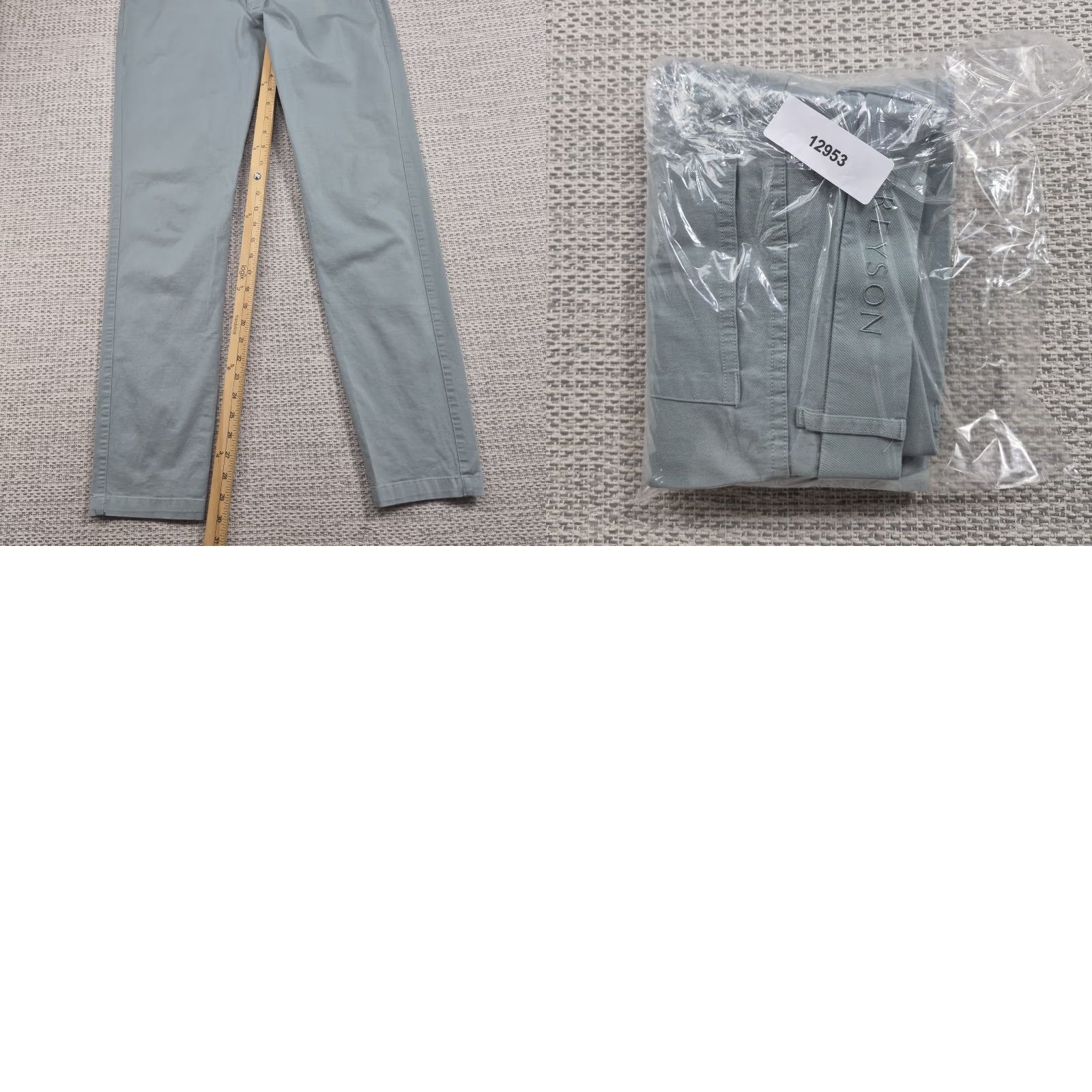Vintage Greyson Golf Pants Mens 32x32 Slim Chino 5 Pocket Green Casual Stretch Size US 32 / EU 48 - 9 Thumbnail
