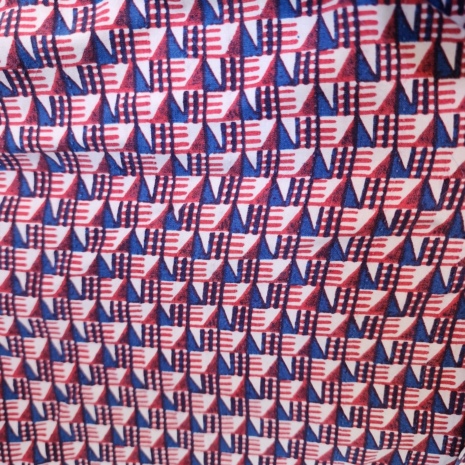 Tommy Bahama Tommy Bahama Men's Silk Button Up Large Geometric Size US L / EU 52-54 / 3 - 9 Thumbnail