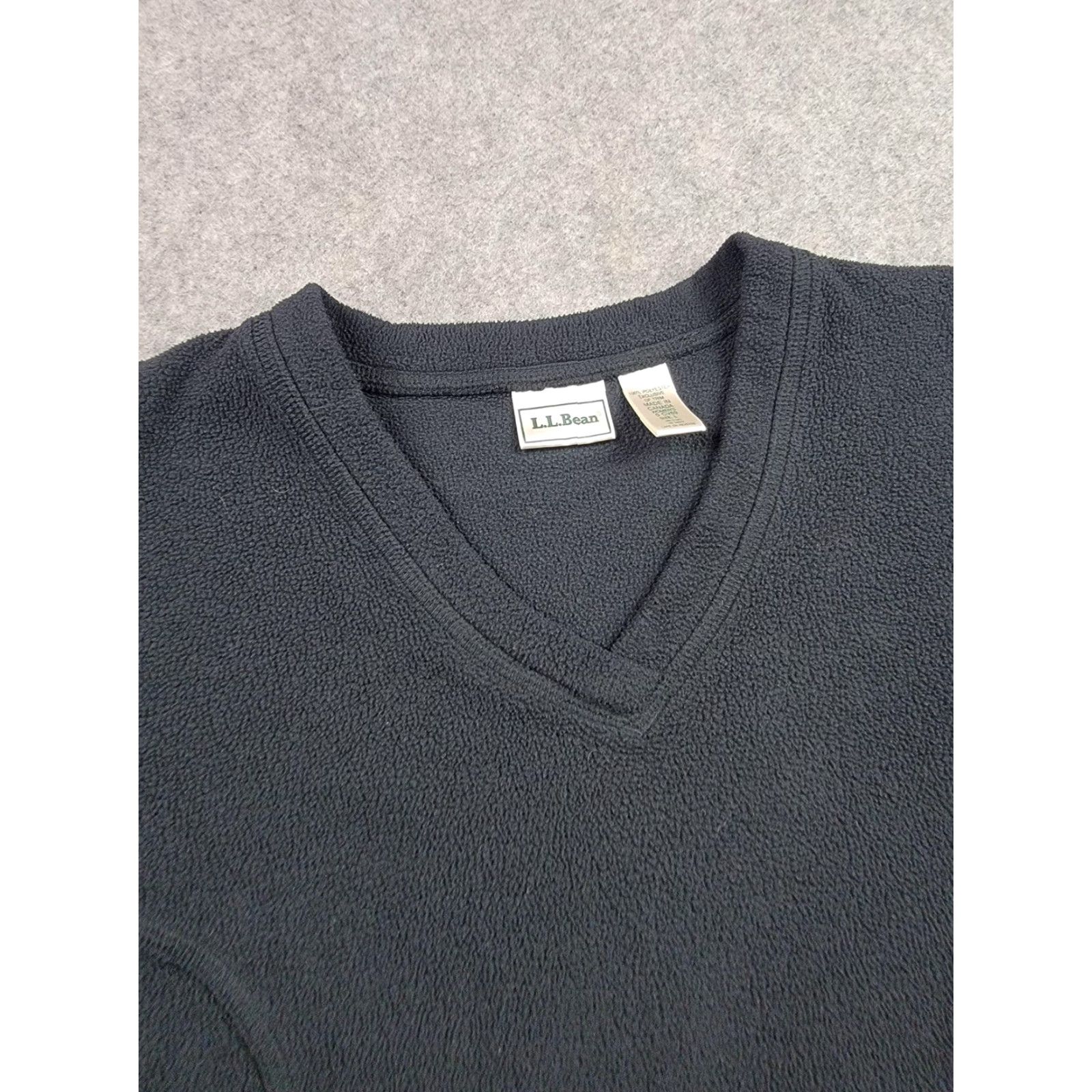 Vintage LL Bean Pullover Womens Large Fleece V Neck Long Sleeve Warm Outdoors Hiking Size L / US 10 / IT 46 - 5 Thumbnail