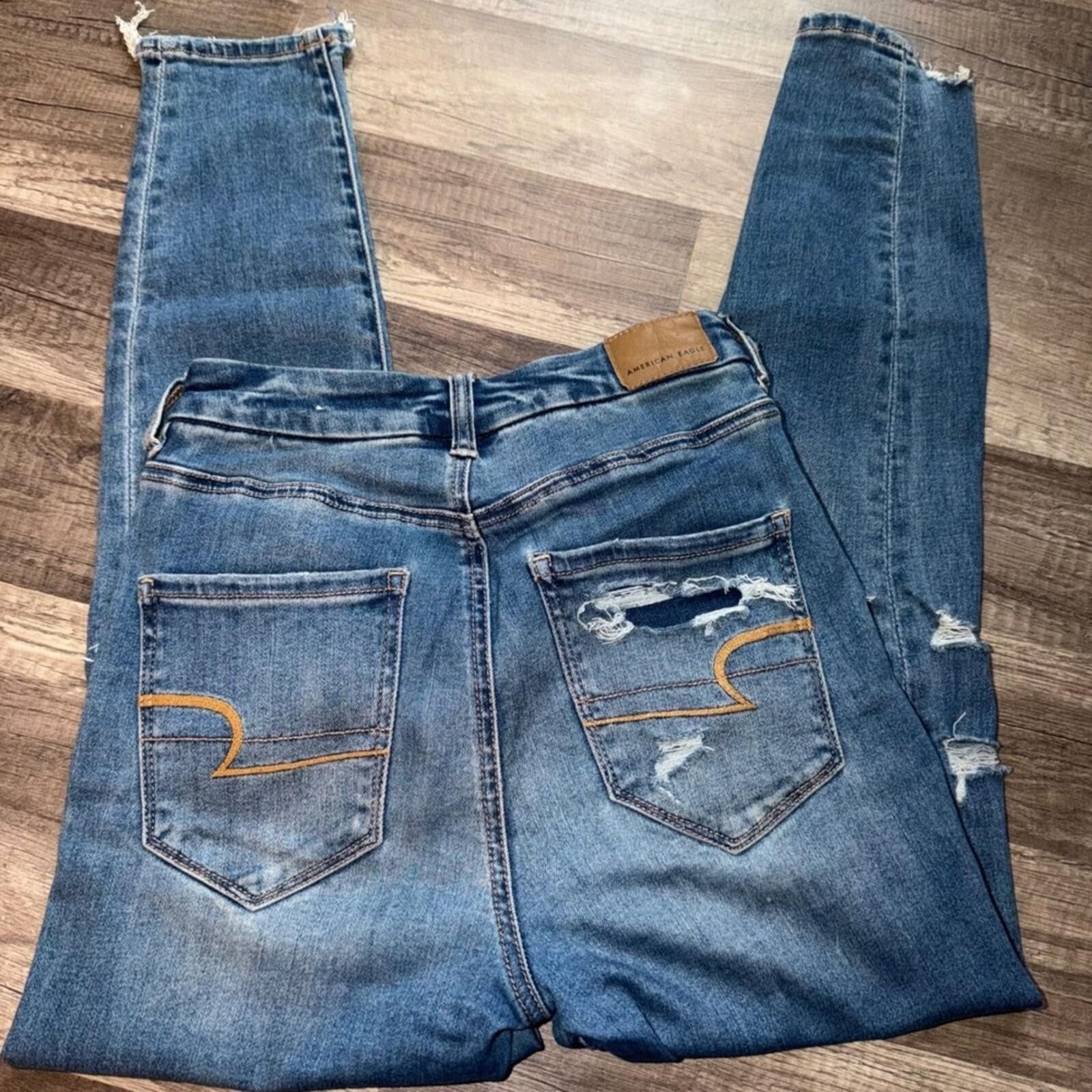 Other American Eagle Stretch Distressed Skinny Jeans Womens 2 Size 25" / US 0 / IT 36 - 5 Thumbnail