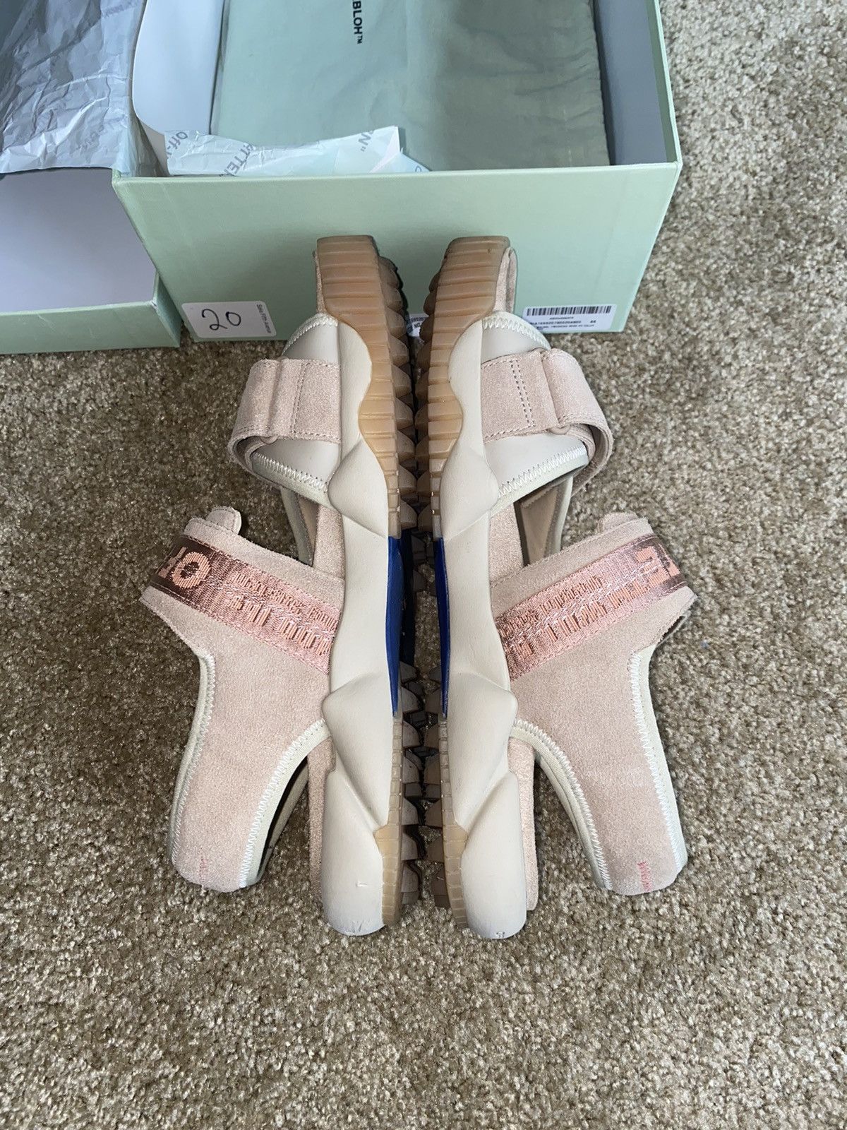 Off-White Off-White Oddsy Minimal Treckking Sandals Size US 11 / EU 44 - 12 Thumbnail