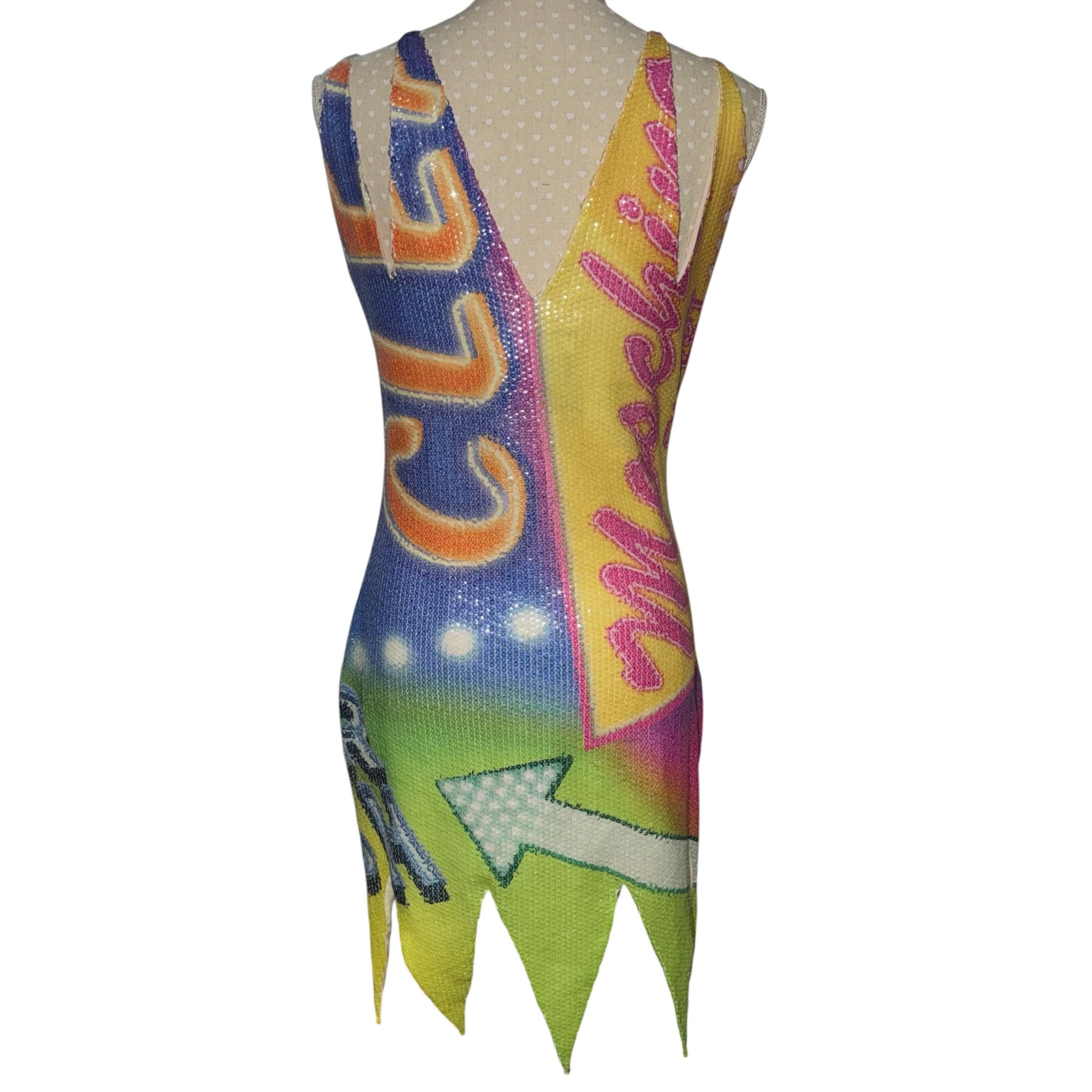 Moschino Moschino S/S 2016 Sequin Tulle Dress Size M / US 6-8 / IT 42-44 - 2 Thumbnail