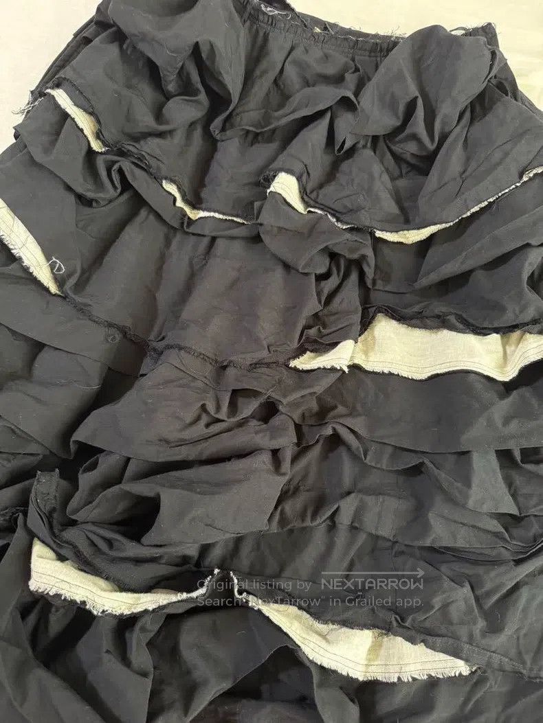 Comme des Garcons Comme des Garcons size M Black vintage layered design skir Size 23" - 6 Thumbnail